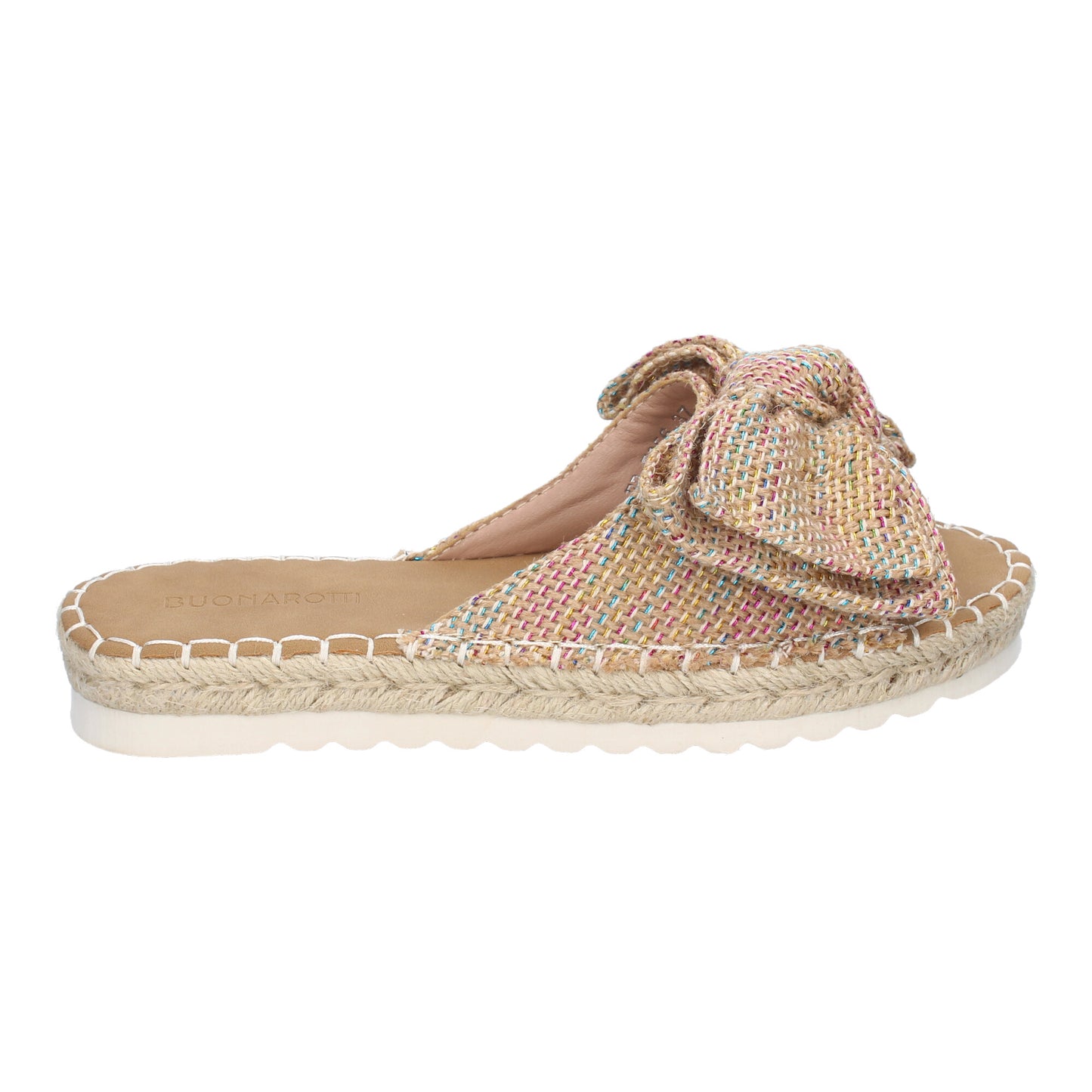 Sandalia Plana Multicolor de Mujer con Lazo Estilo Veraniego