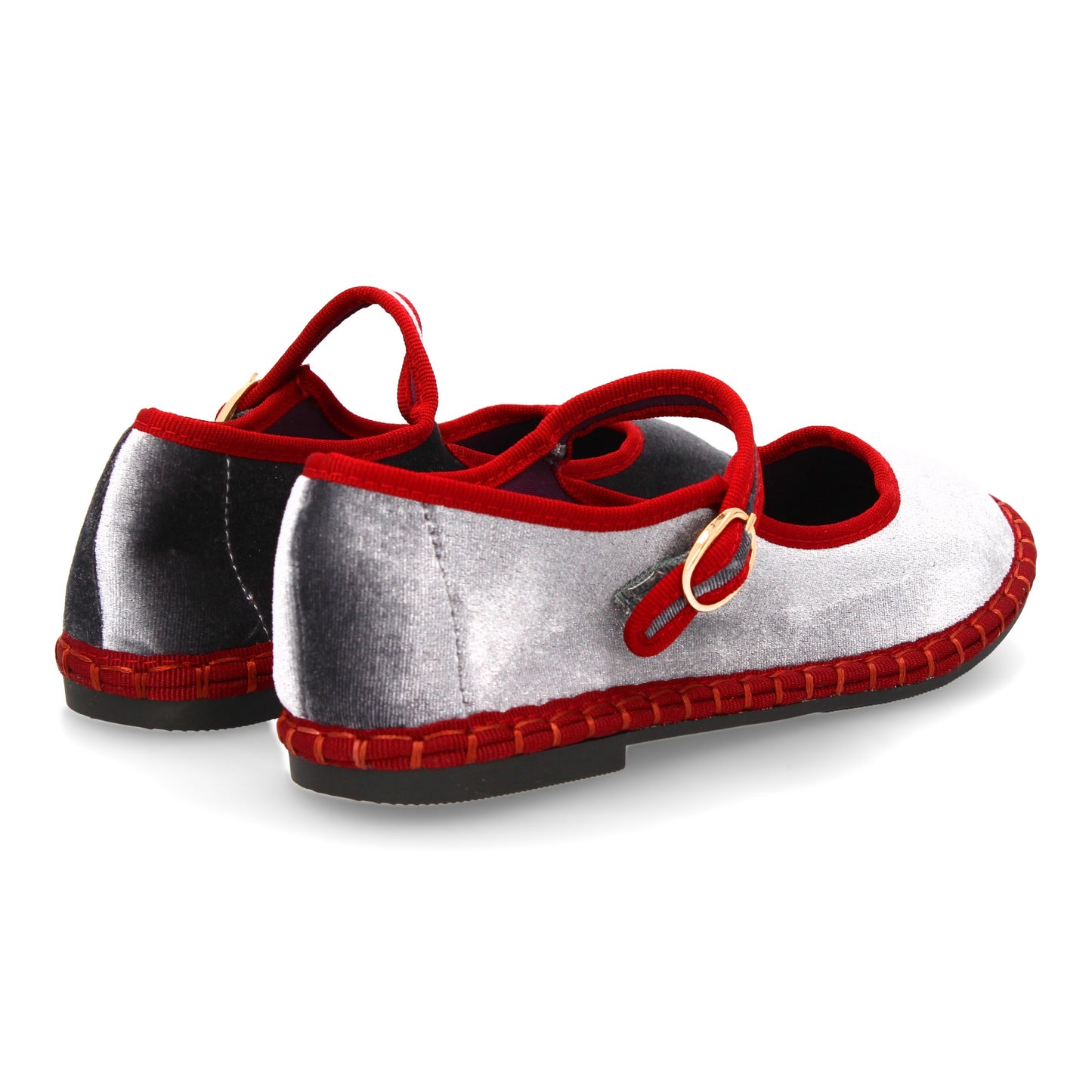 Bailarina Burdeos con Hebilla y Suela Flexible