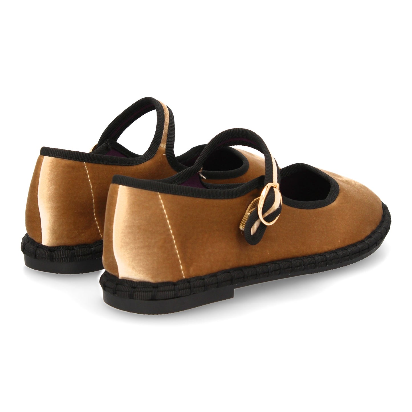 Bailarina Kaki con Hebilla y Suela Flexible