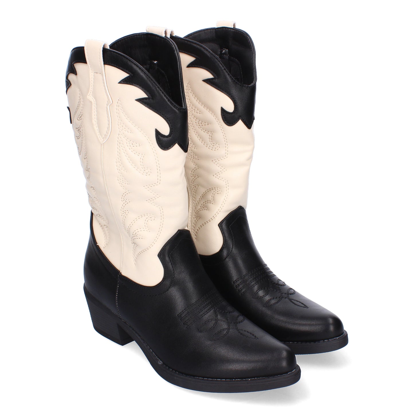 Botas cowboy negras con bordados