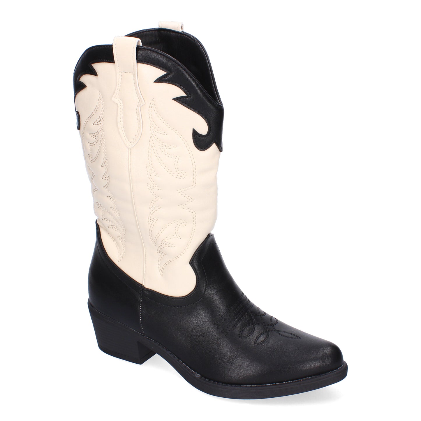 Botas cowboy negras con bordados