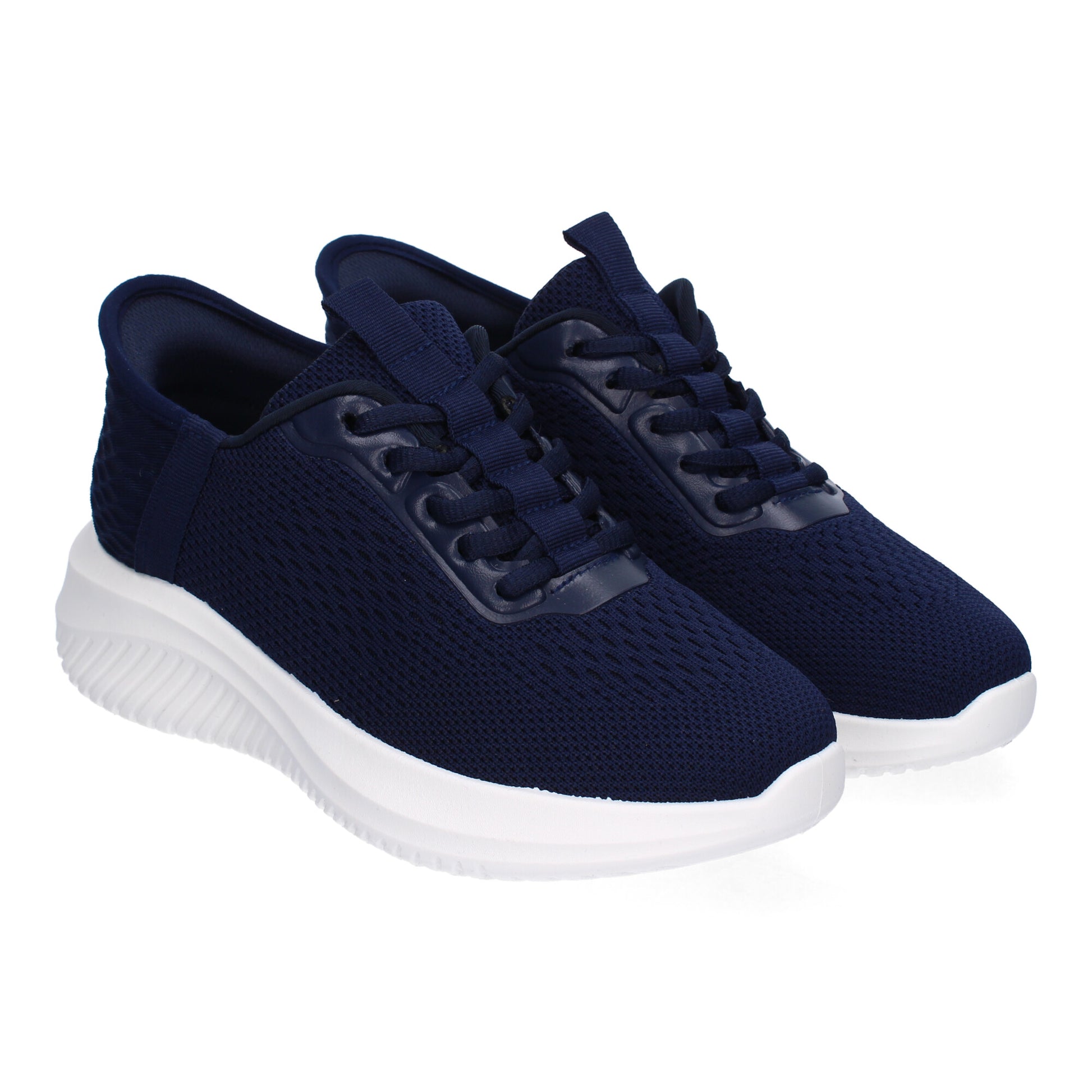 Zapatillas deportivas azules con cordones