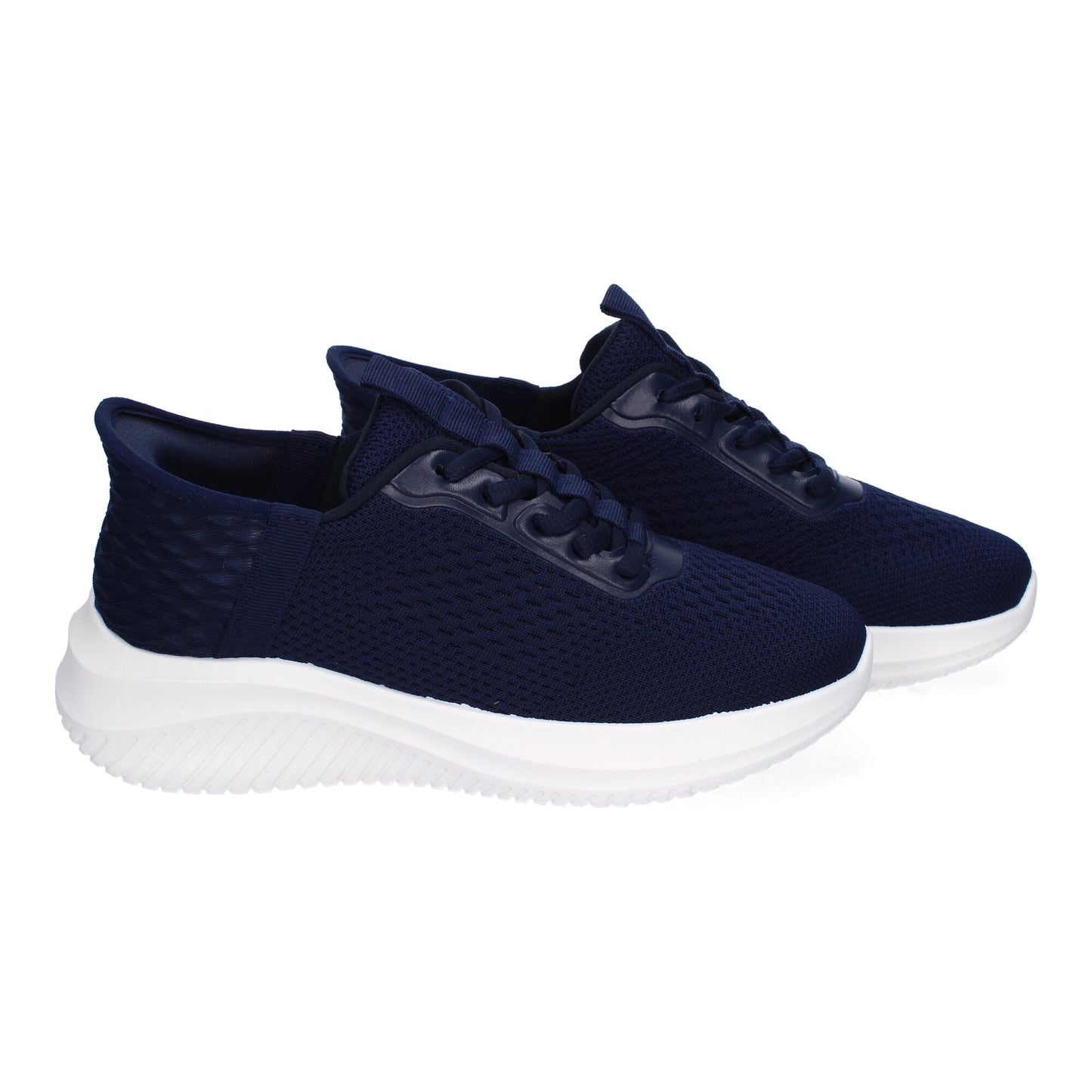 Zapatillas deportivas azules con cordones