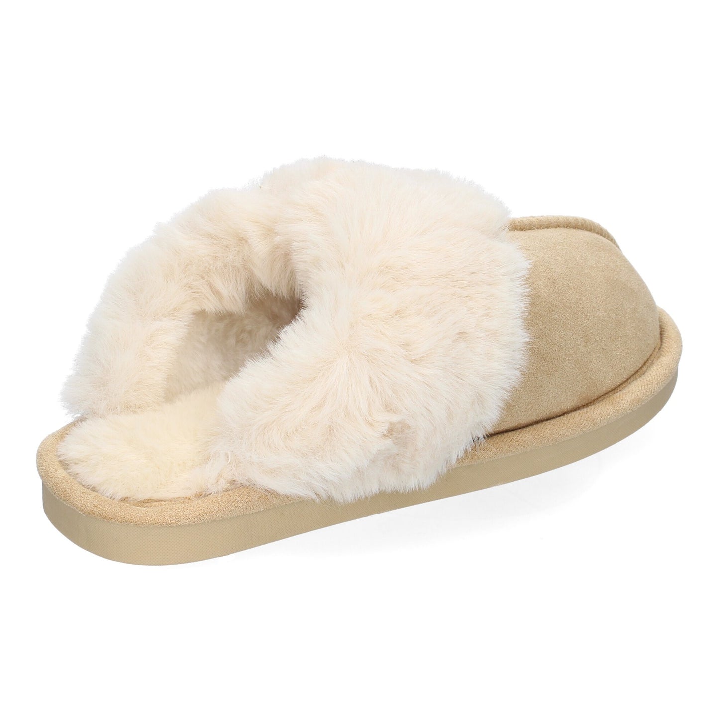 Zapatillas de Casa I7263 Beige con Forro de Pelo