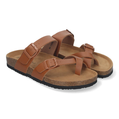 Sandalia de Hombre Tipo Esclava Cómodas con Piso de Bio y Planta Anatómica y Hebilla como Detalle Ideales para Primavera-Verano