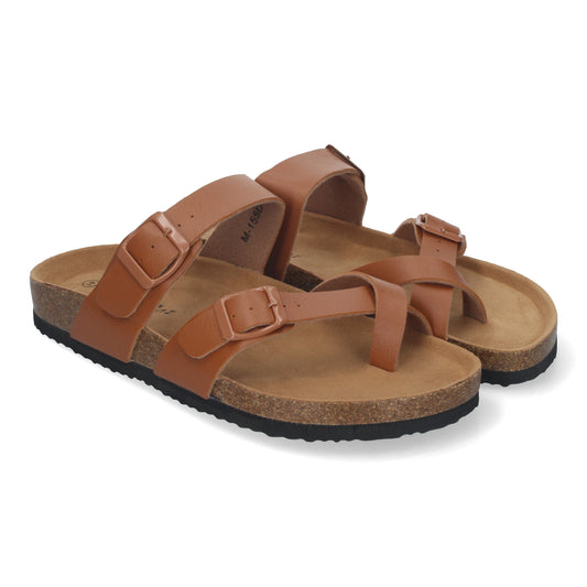 Sandalia de Hombre Tipo Esclava Cómodas con Piso de Bio y Planta Anatómica y Hebilla como Detalle Ideales para Primavera-Verano