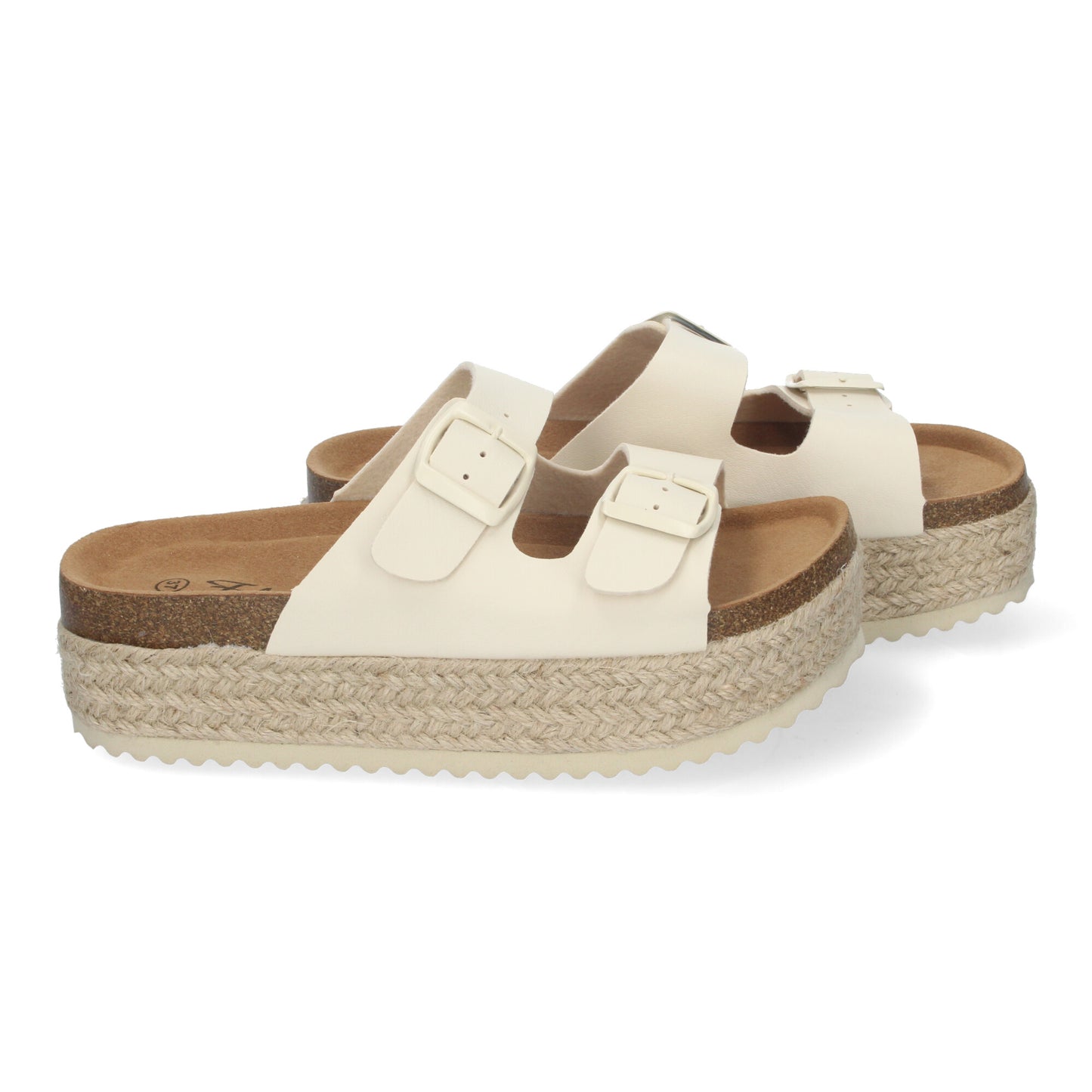 Sandalia de Plataforma para Mujer Cómodas y Elegantes Forradas de Yute con Planta Anatómica y Hebillas en la Pala Ideales para Primavera Verano