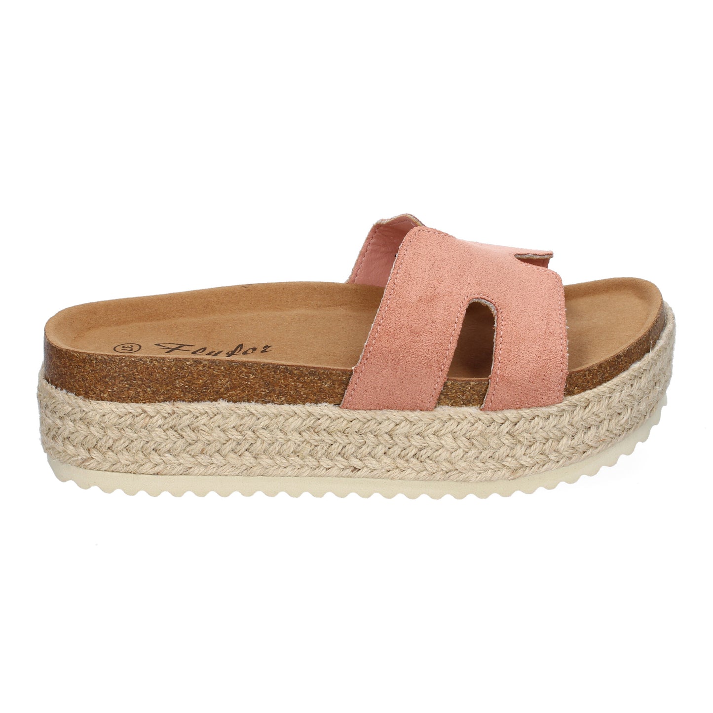 Sandalias Planas Bio Mujer Rosa Pala Detalle Cómodas Anatómicas