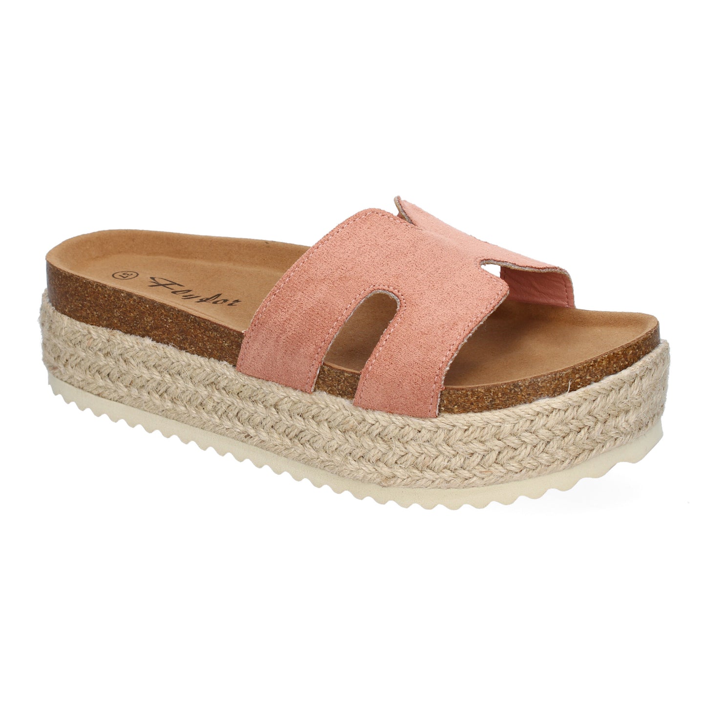 Sandalias Planas Bio Mujer Rosa Pala Detalle Cómodas Anatómicas