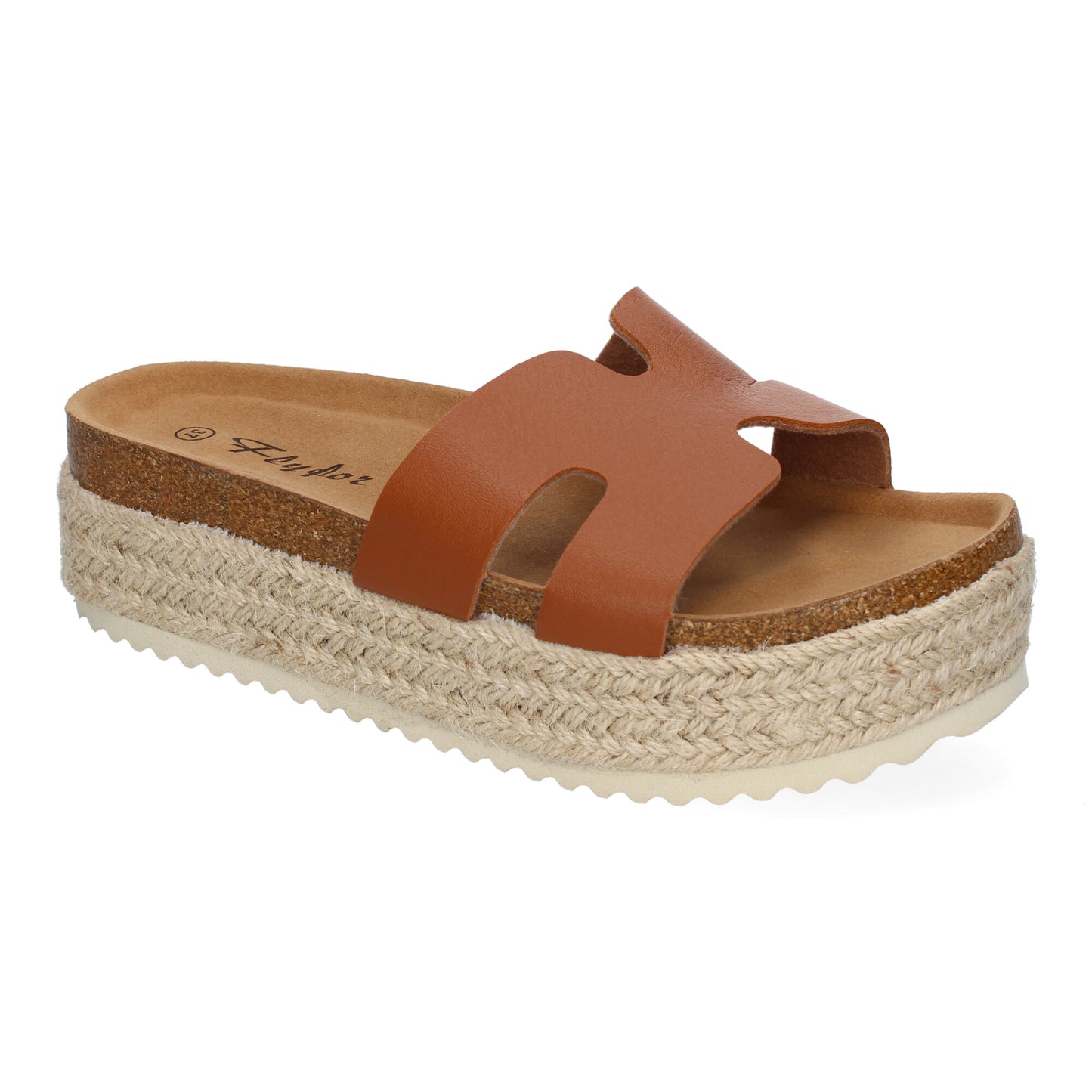 Sandalias Planas Bio Mujer Taupe Pala Detalle Cómodas Anatómicas