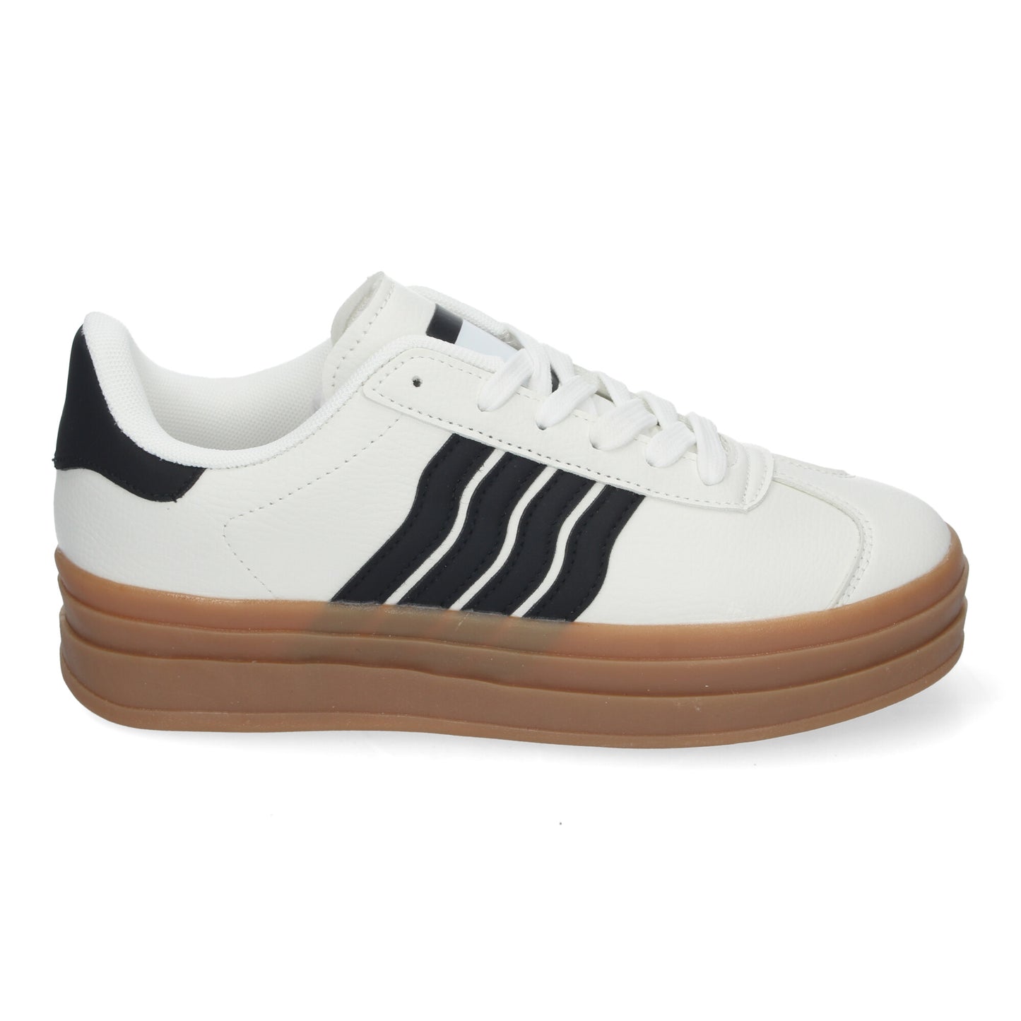 Zapatillas Casual para Mujer Diseño Elegante con Rayas Suela Gruesa Cordones Ajustables y Comodidad Asegurada para el Día a Día.