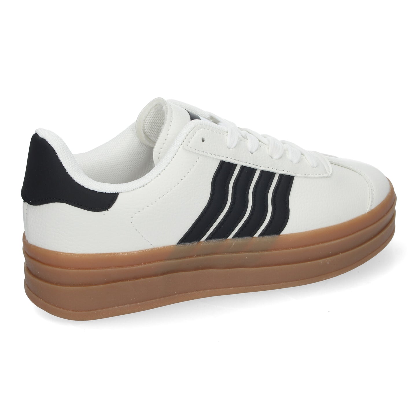 Zapatillas Casual para Mujer Diseño Elegante con Rayas Suela Gruesa Cordones Ajustables y Comodidad Asegurada para el Día a Día.