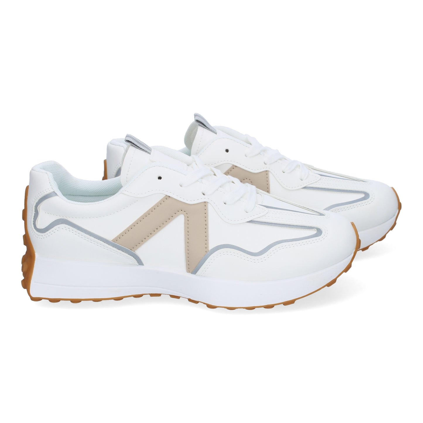 Zapatillas Casual Hombre Kaki - Cordones, Acolchadas y Versátiles