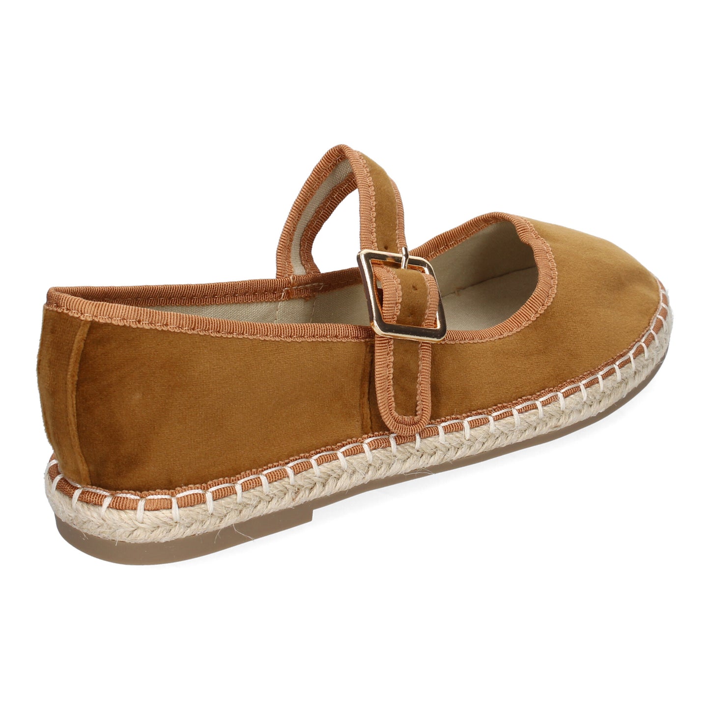 Bailarina Alpargata Camel de Yute con Hebilla - Primavera/Verano