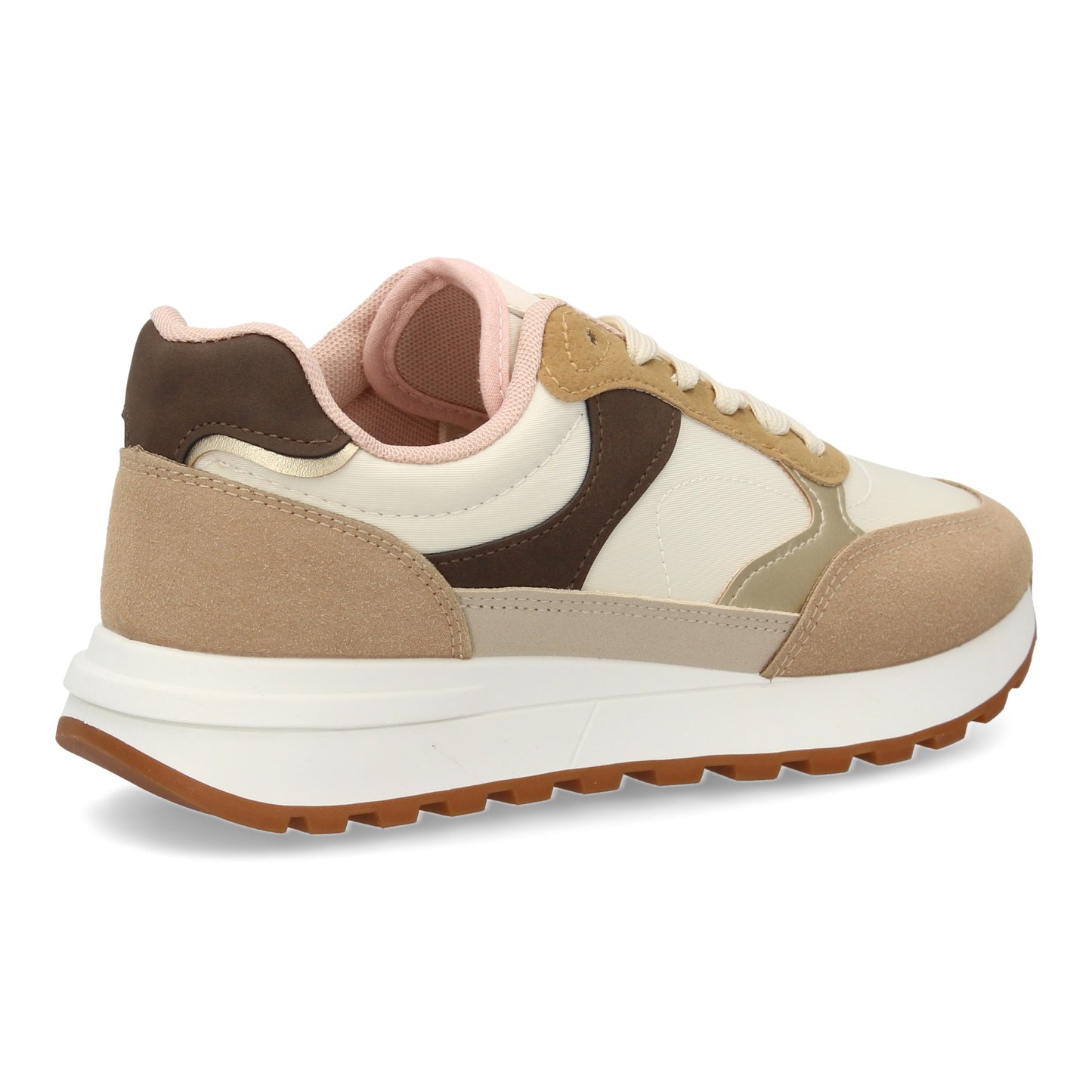 Zapatilla Sneaker Urbana Plana - Camel