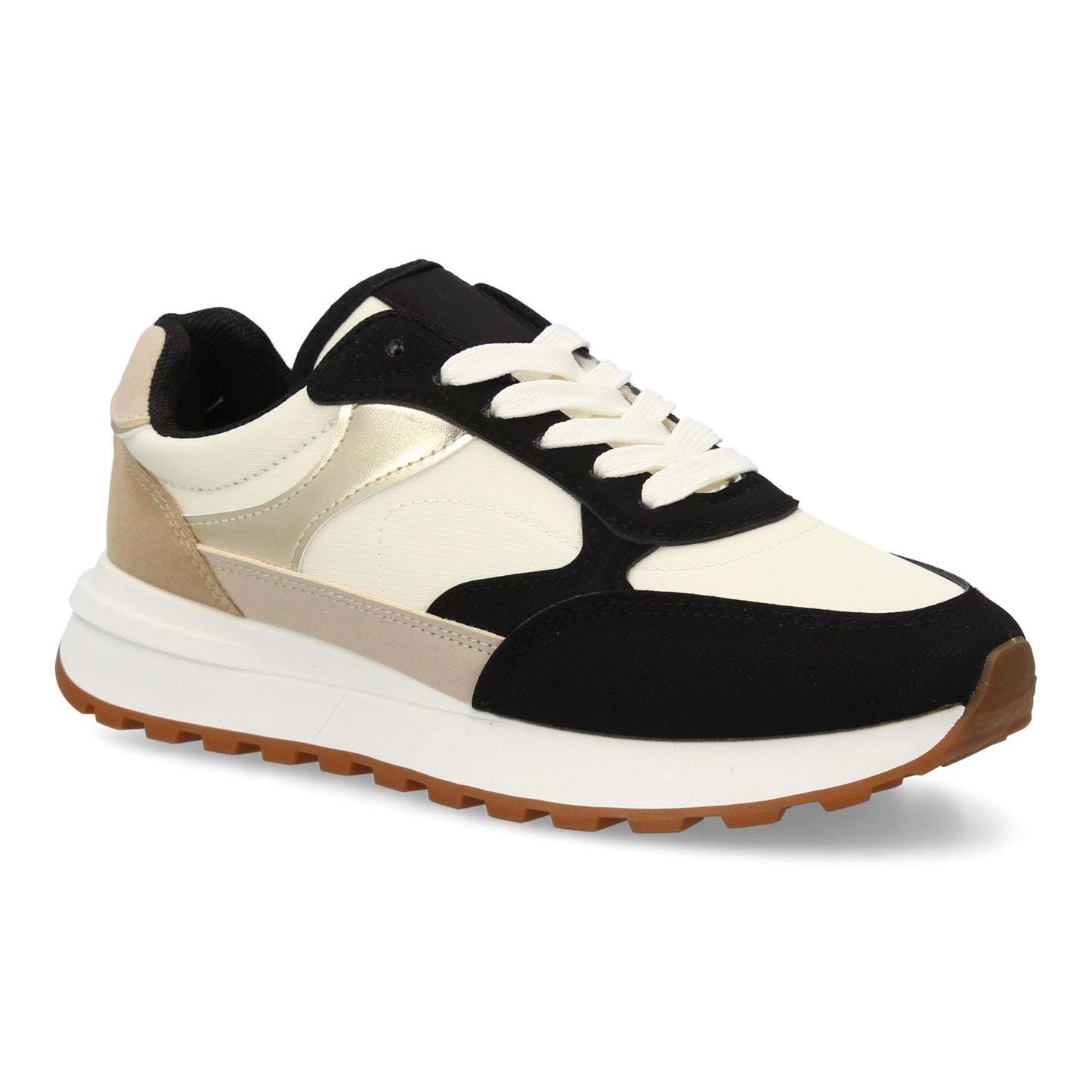 Zapatilla Sneaker Urbana Plana - Negro