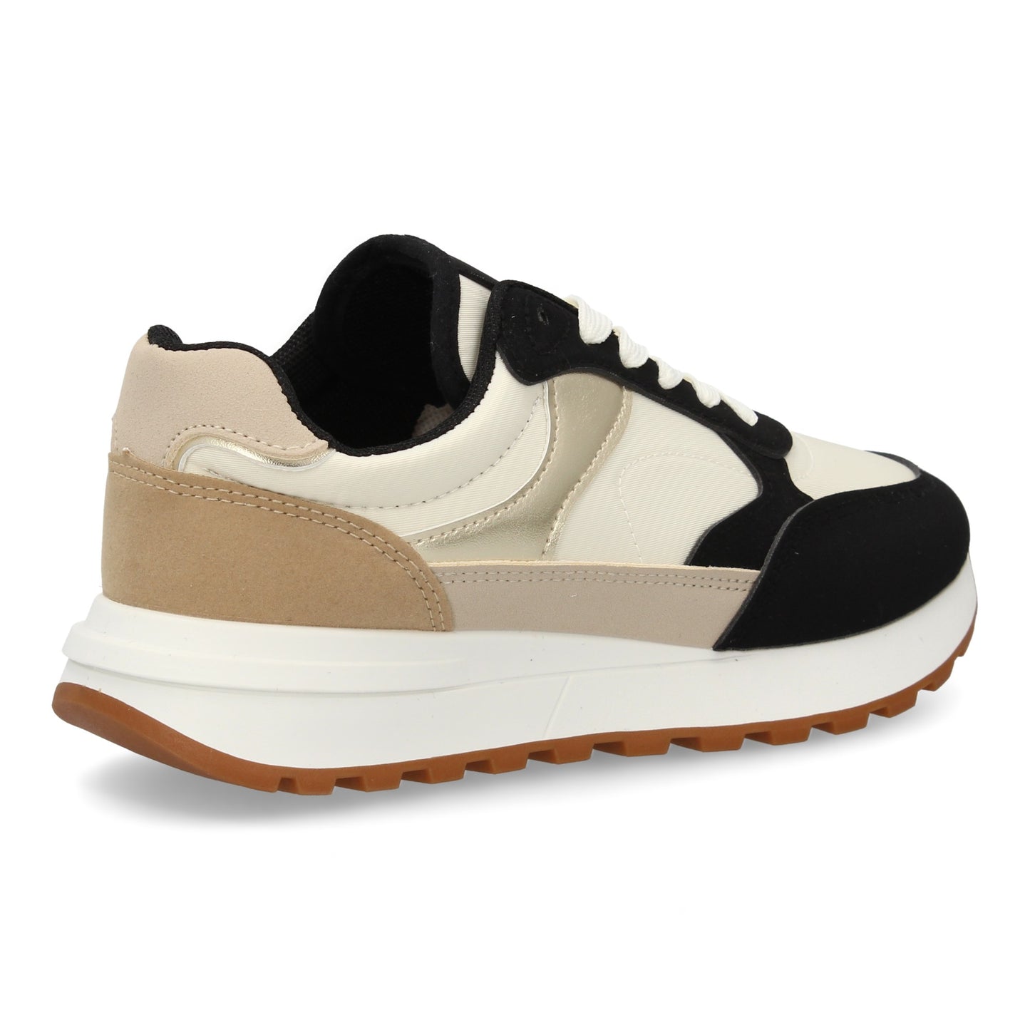 Zapatilla Sneaker Urbana Plana - Negro