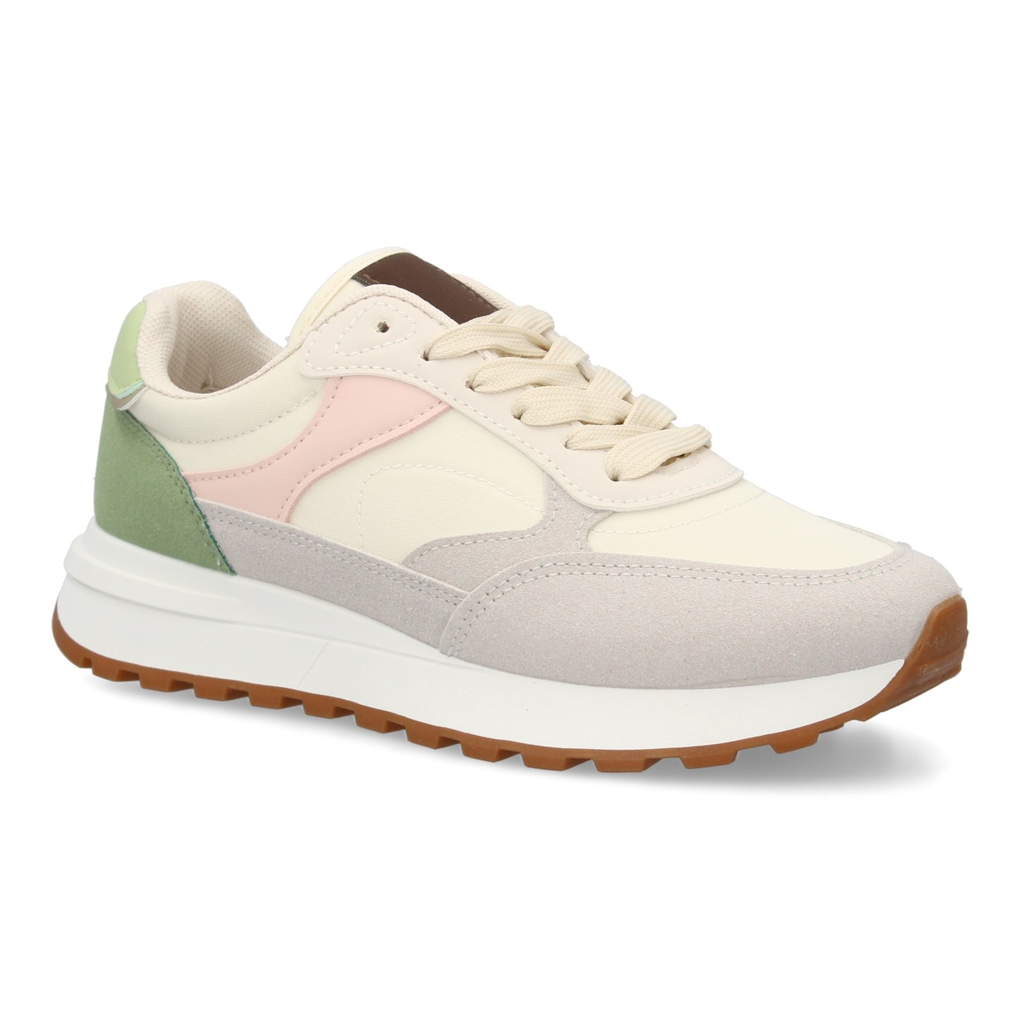 Zapatilla Sneaker Urbana Plana - Rosa Pastel