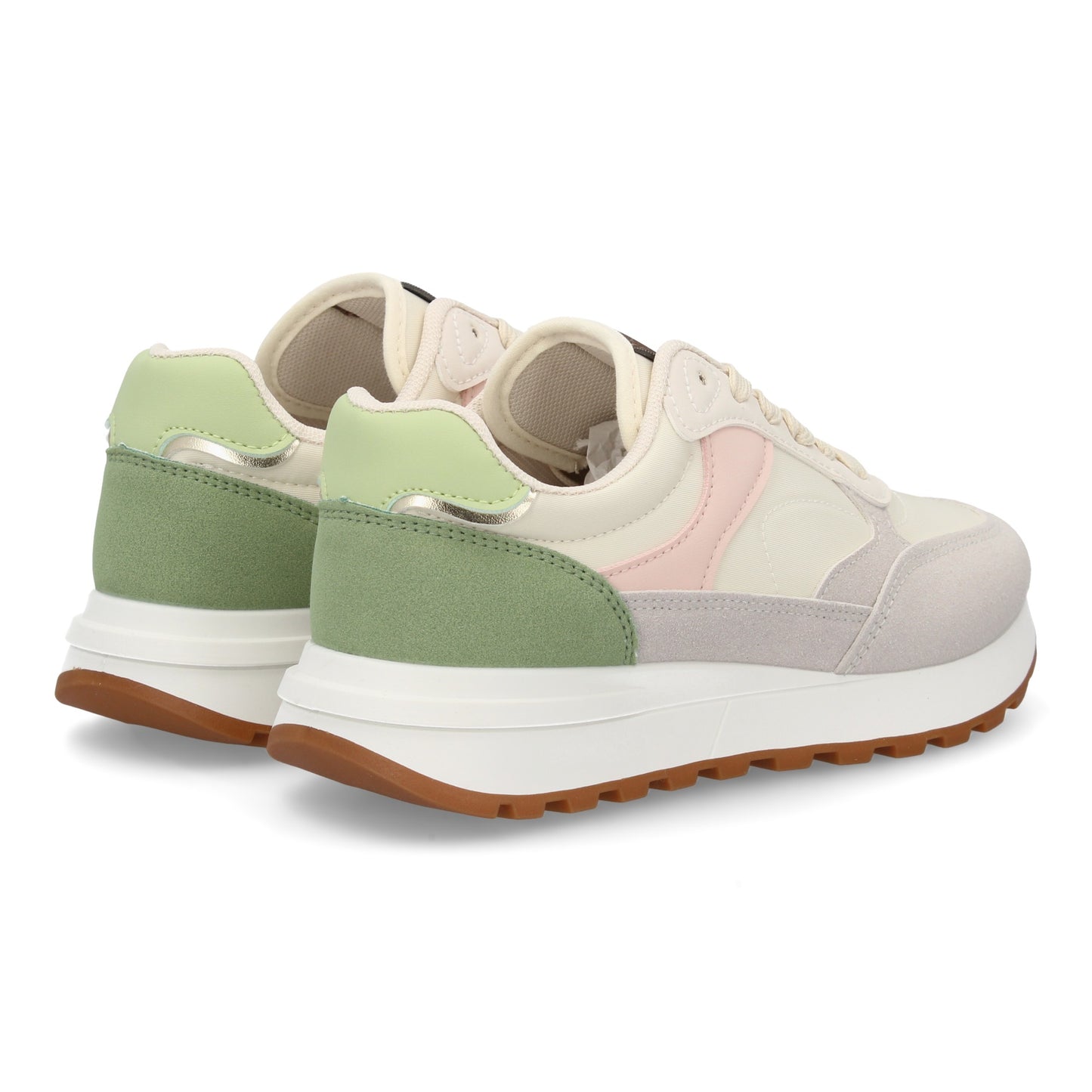 Zapatilla Sneaker Urbana Plana - Rosa Pastel