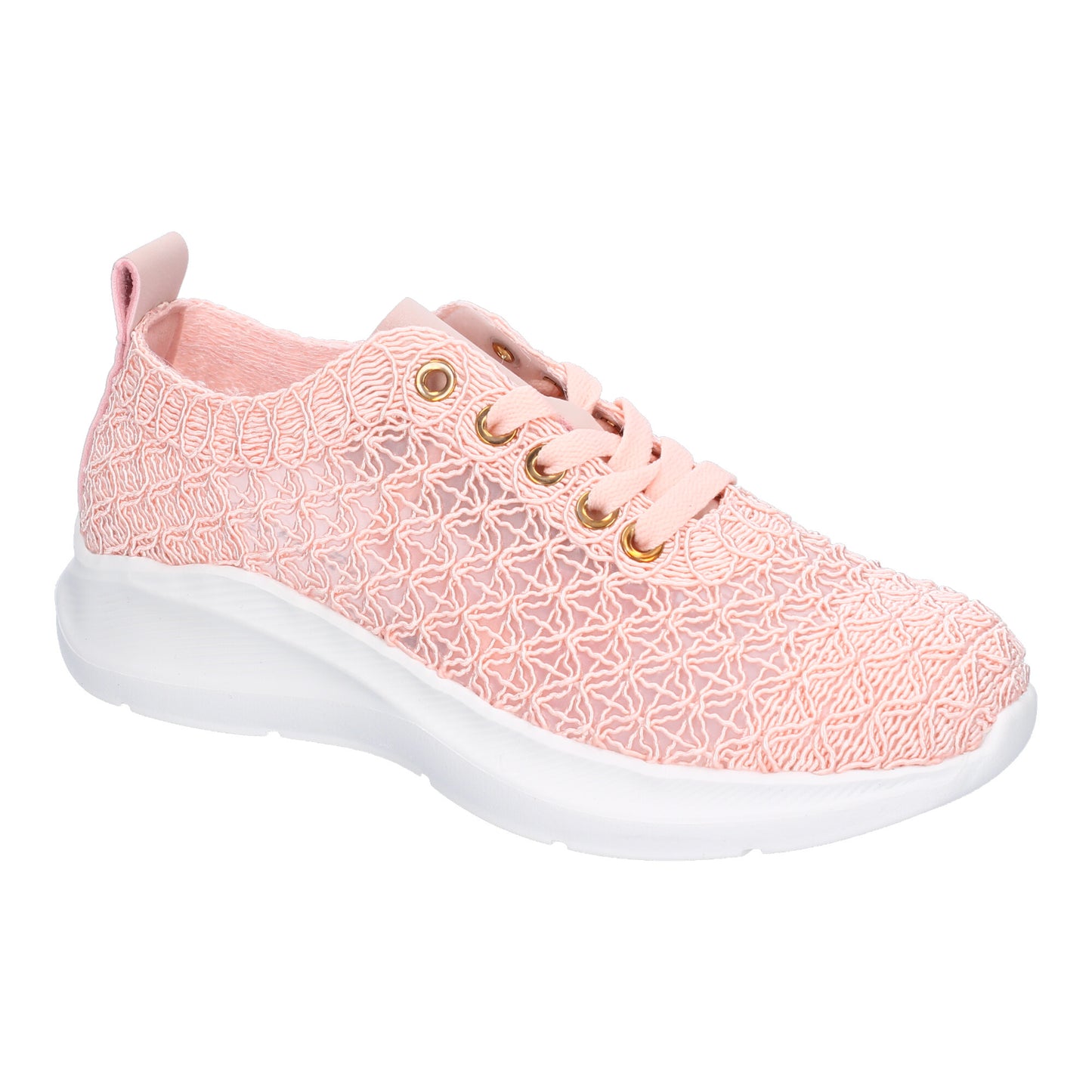 Zapatillas Casual de Mujer Color Rosa Elegante con Diseño Bordado