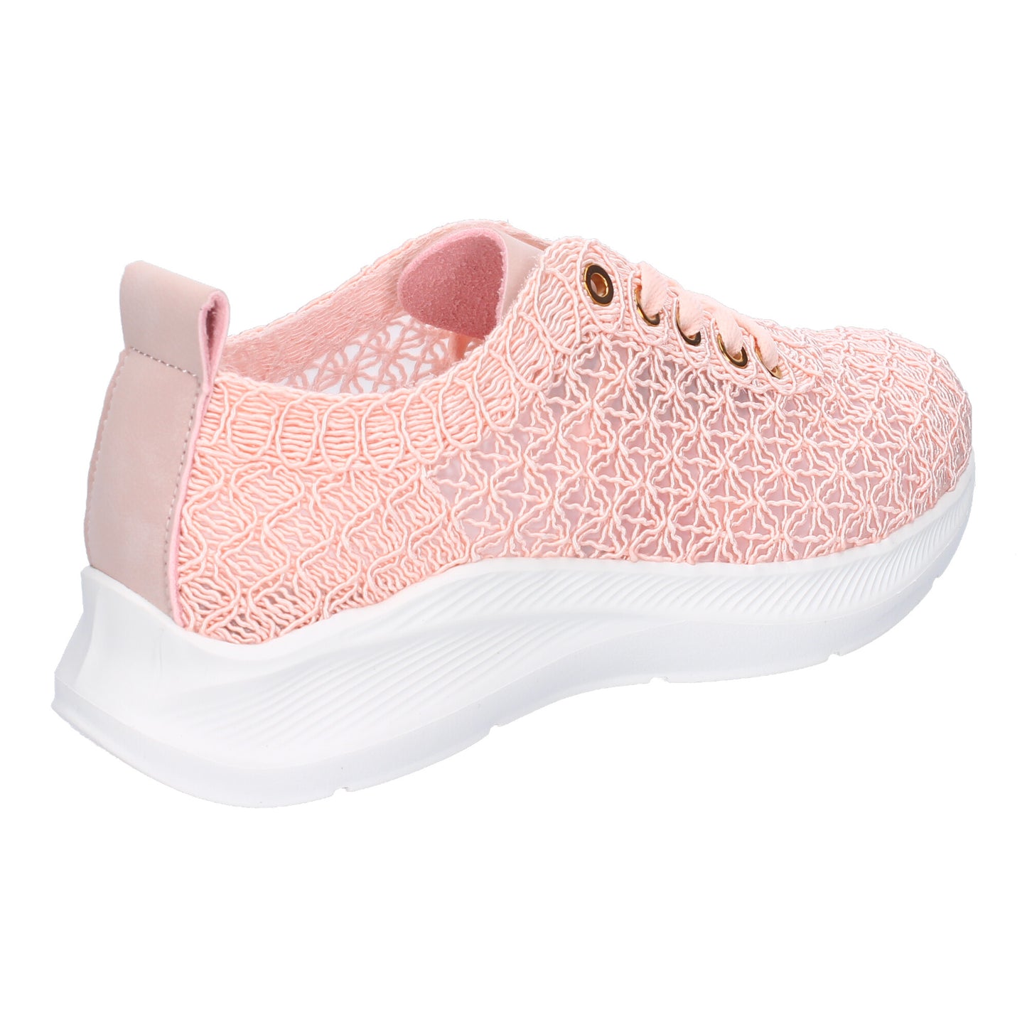 Zapatillas Casual de Mujer Color Rosa Elegante con Diseño Bordado