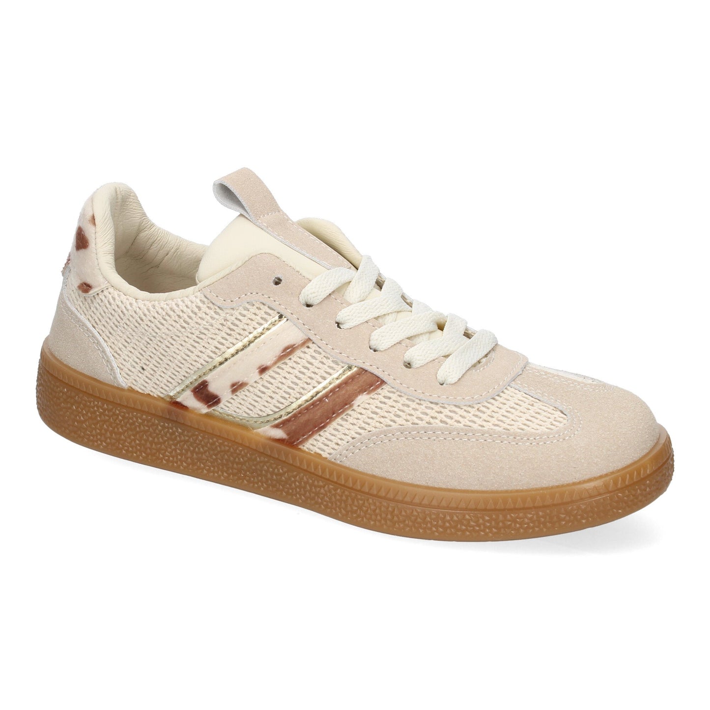 Zapatillas Deportivas Casuales Mujer Beige Cómodas y Versátiles