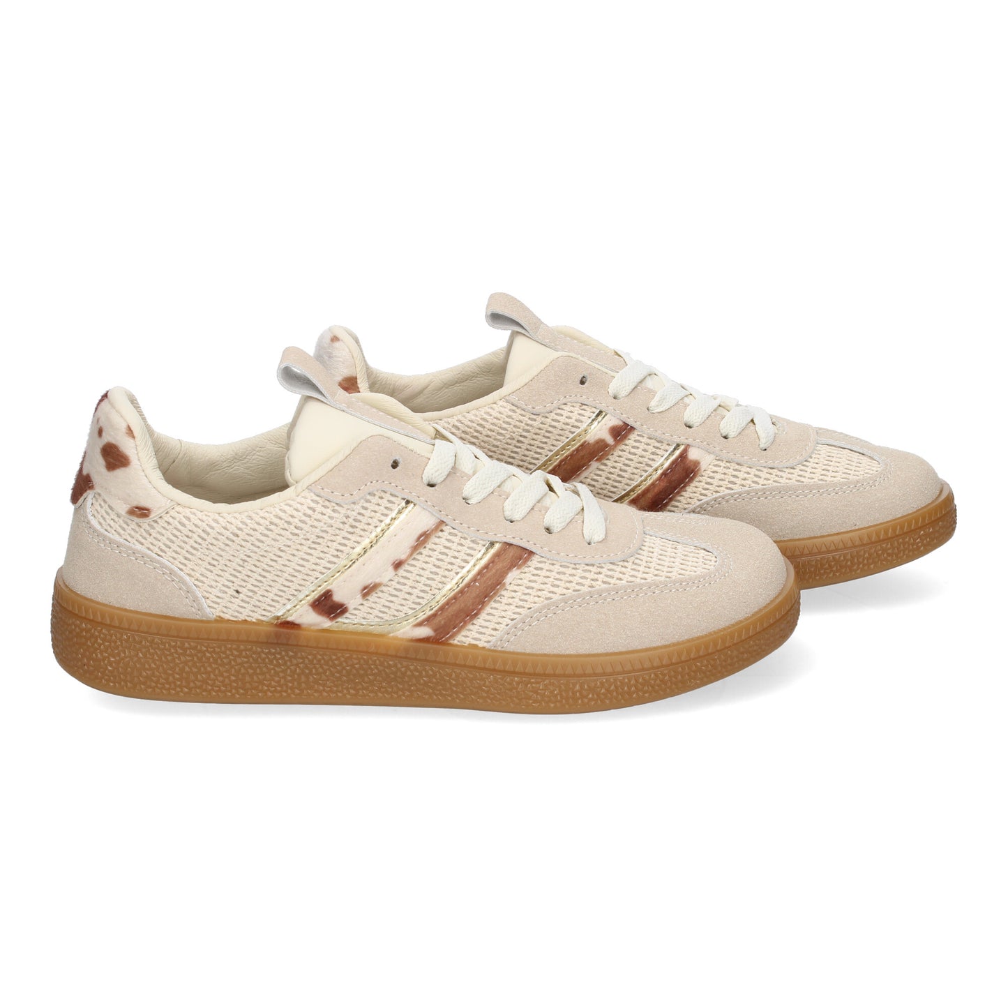 Zapatillas Deportivas Casuales Mujer Beige Cómodas y Versátiles