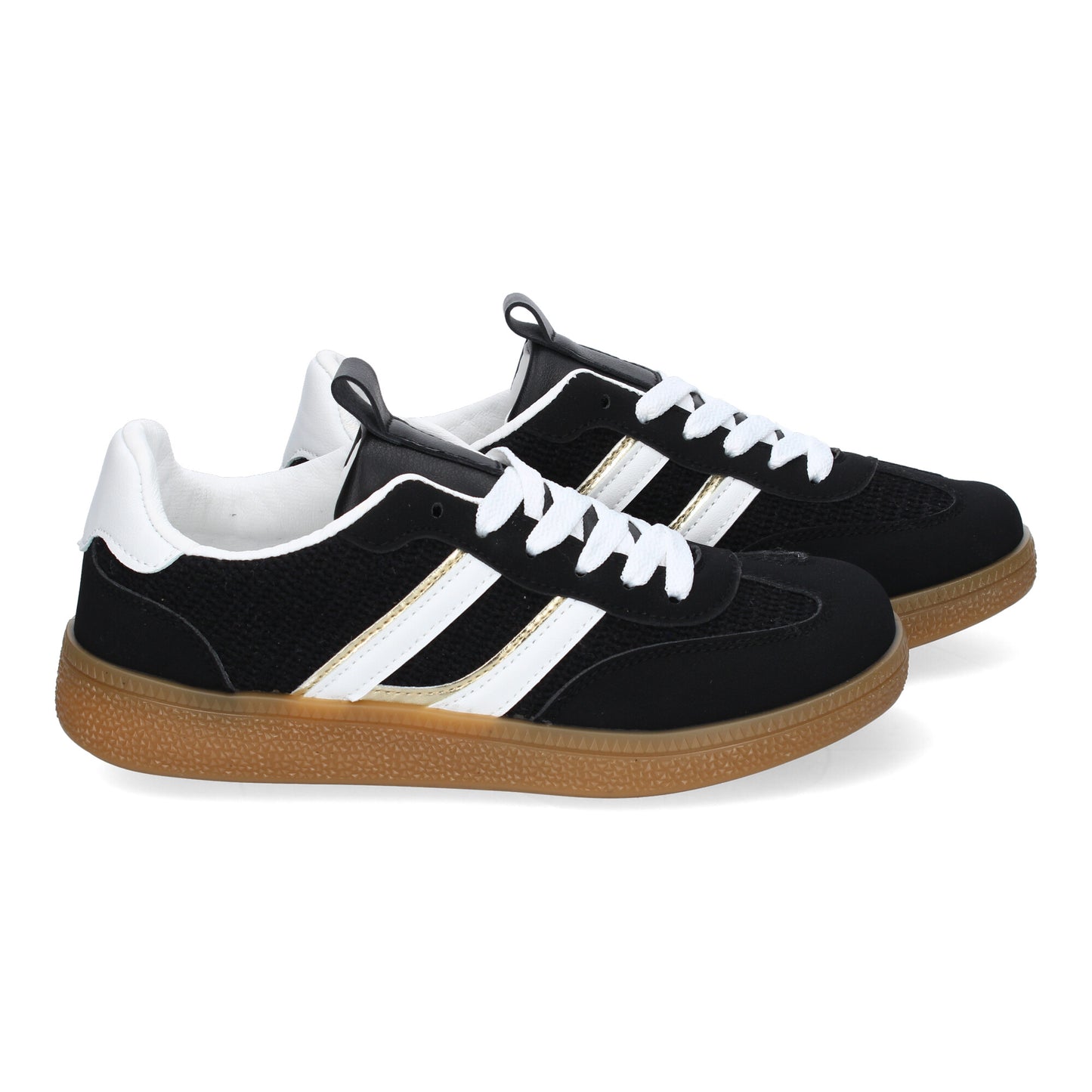 Zapatillas Deportivas Casuales Mujer Negras Cómodas y Versátiles