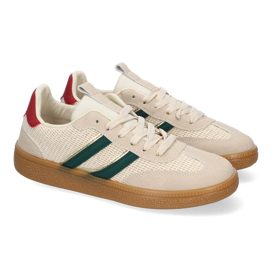 Zapatillas deportivas casuales de mujer color rojo, cómodas, versátiles, ideales para el día a día.