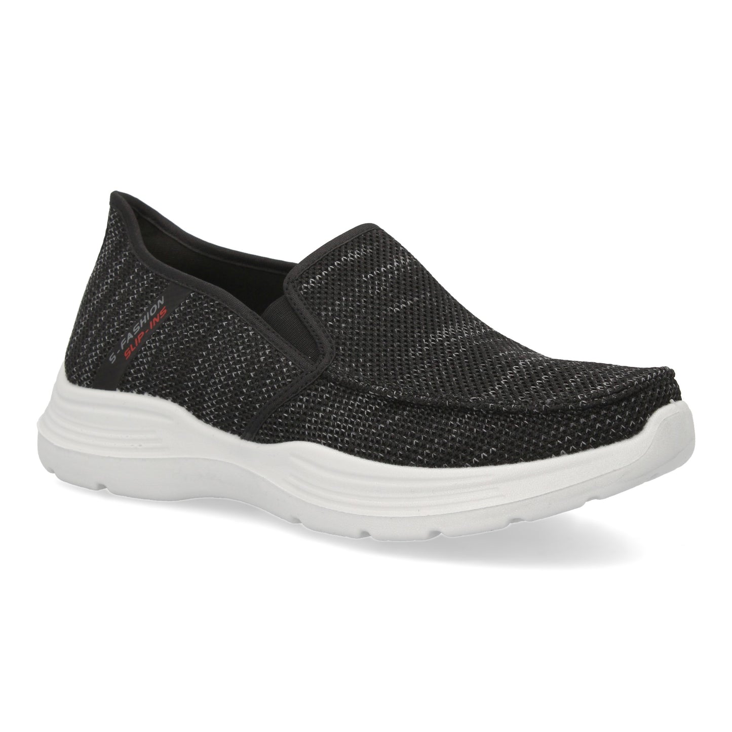 Zapatillas Deportivas para Hombre Negras Ligeras con Cierre Elástico