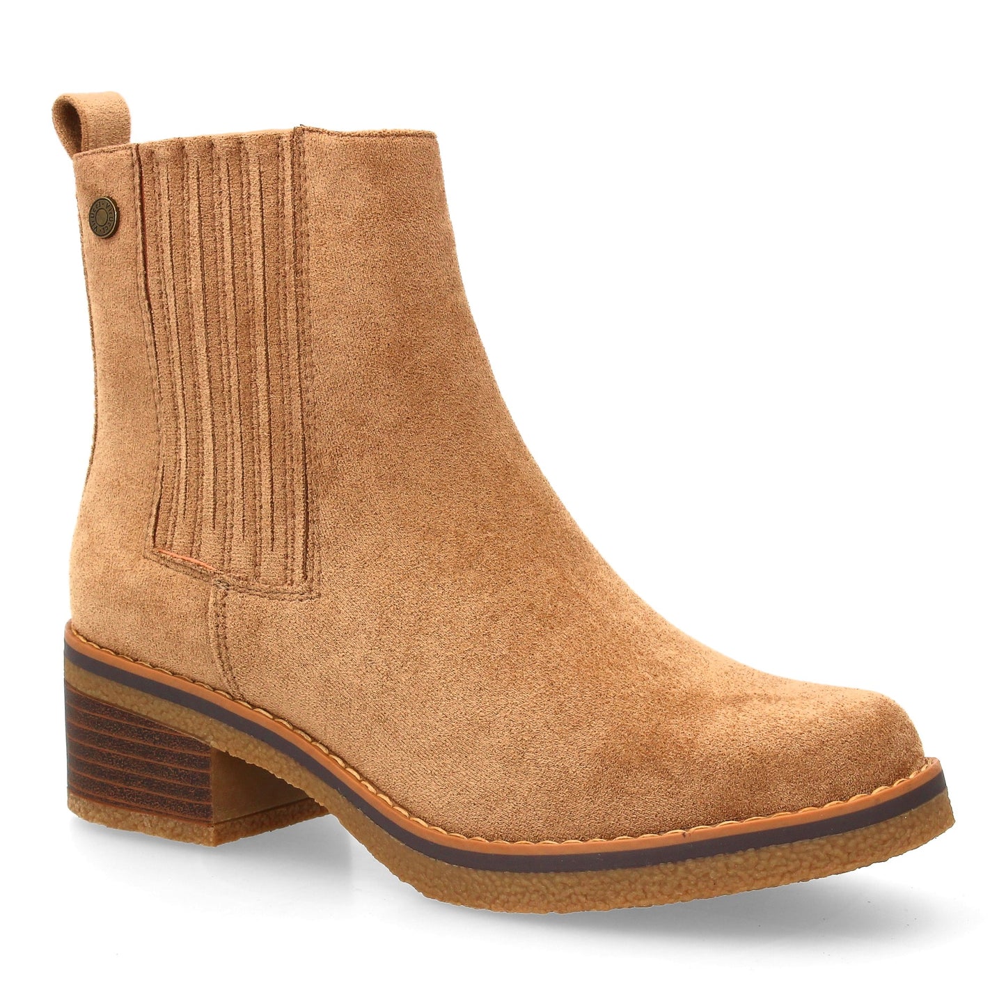 Botín Chelsea de Mujer Color Taupe con Tacón Bajo para Otoño Invierno