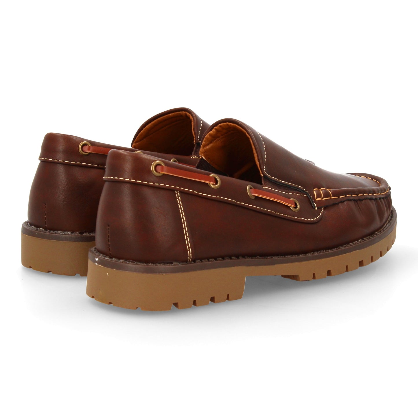 Zapatos Náuticos de Hombre Marrón Clásico - Suela Dentada