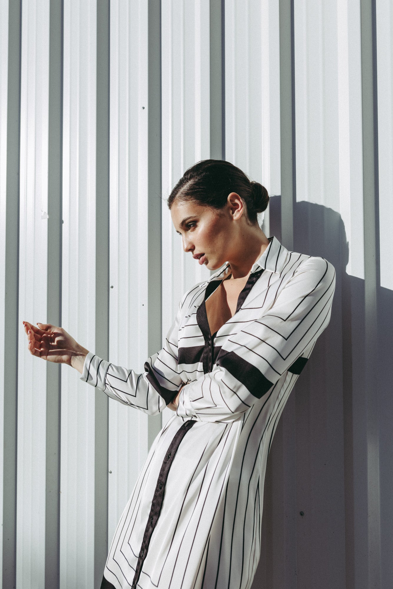 Vestido estilo camisero muy elegante