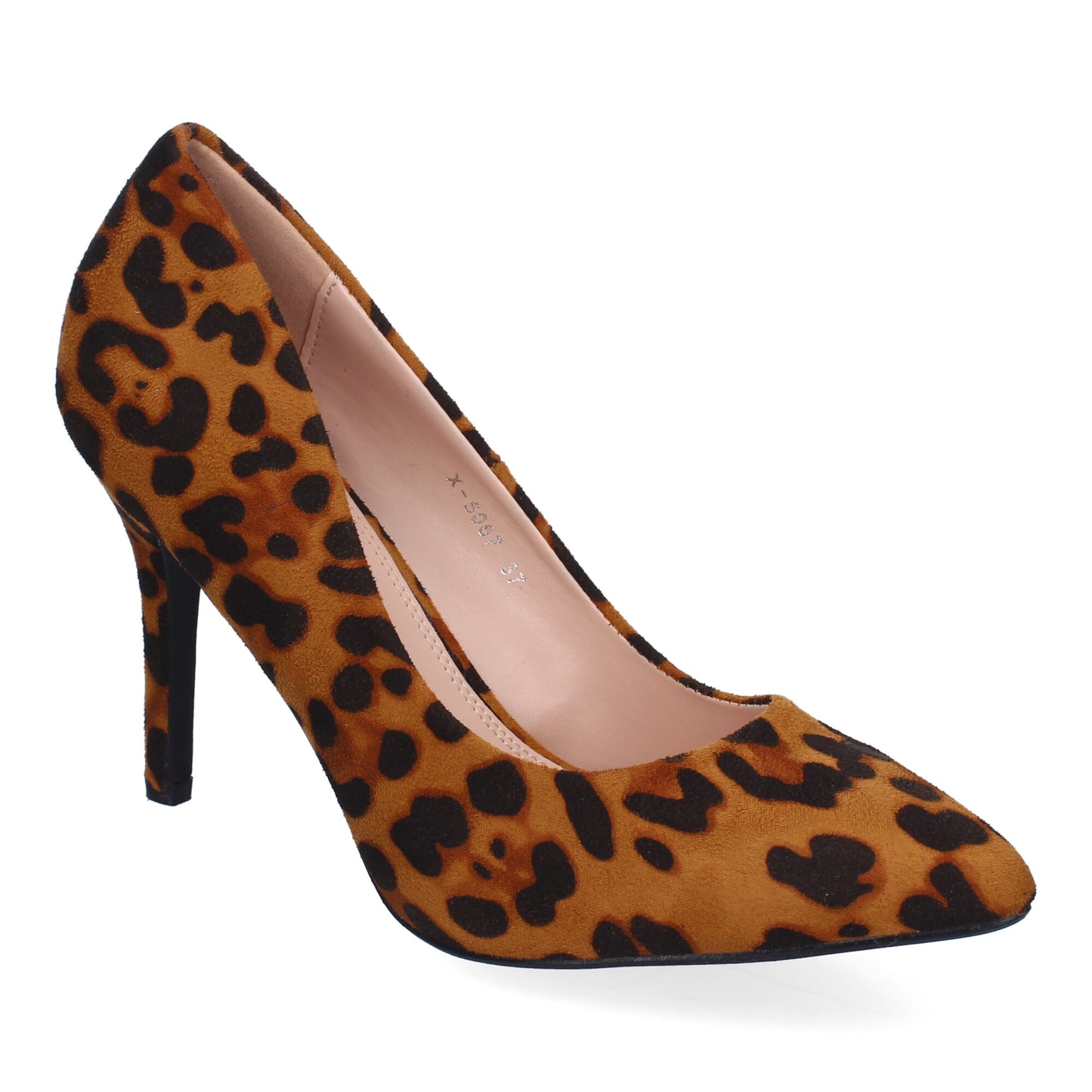 Zapato de Salón con Tacón para Mujer - Cómodo y Elegante con Punta Fina y Estampado de Animal Print en Color Leopardo