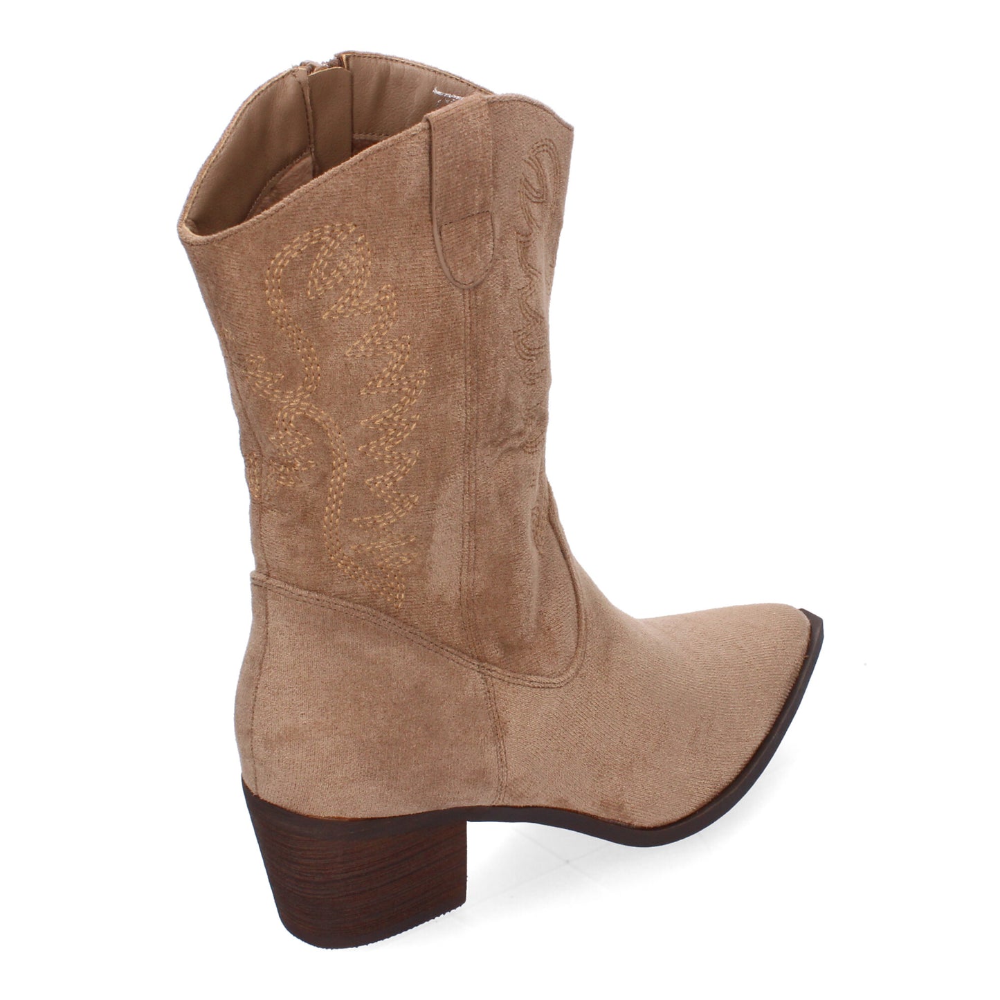 Botines Mujer Caqui: Tacón 5.5cm, Bordados y Punta Fina