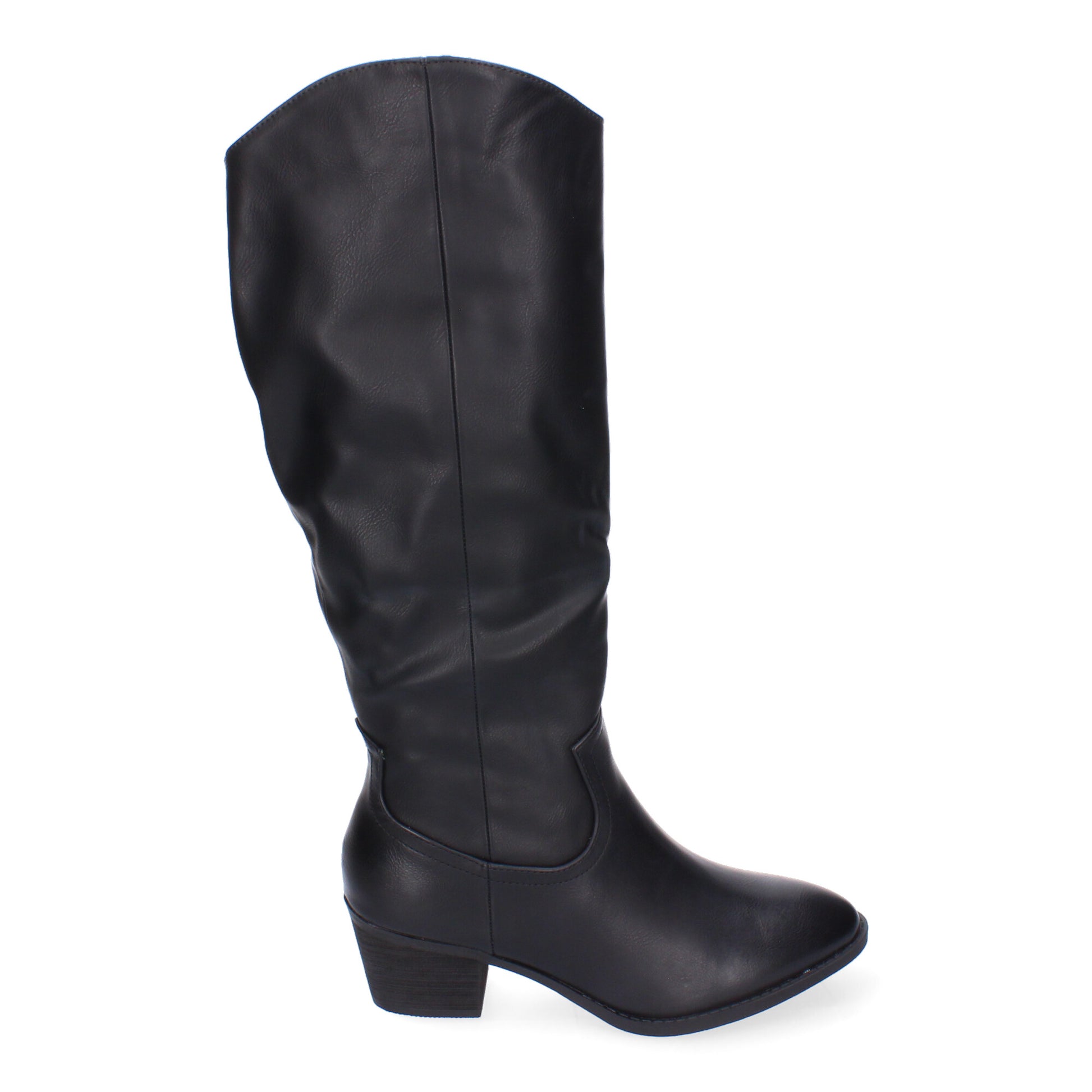 Botas de tacón negro cierre lateral