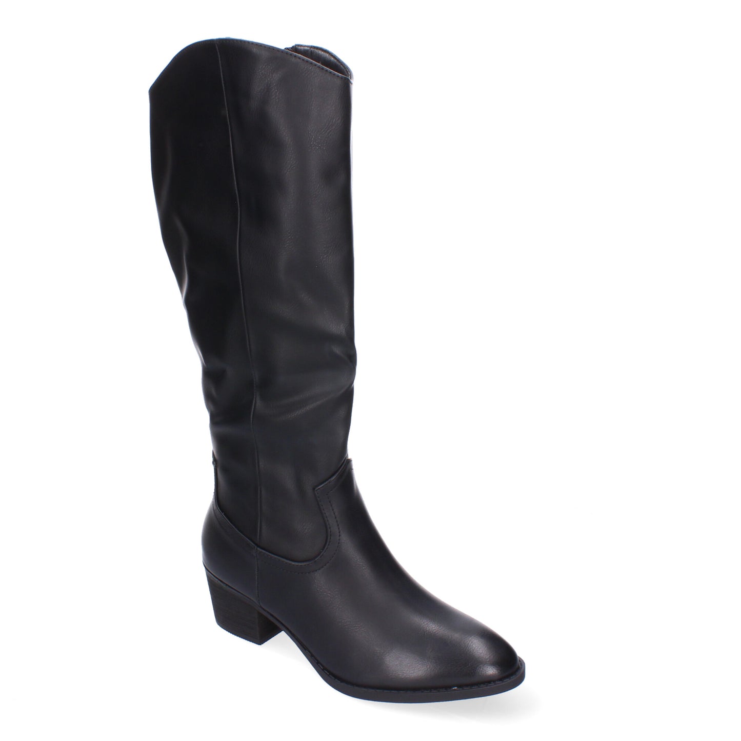 Botas de tacón negro cierre lateral