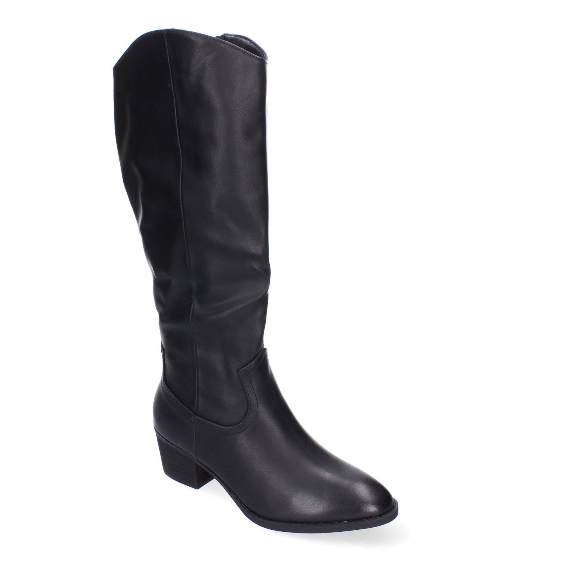 Botas de tacón negro cierre lateral