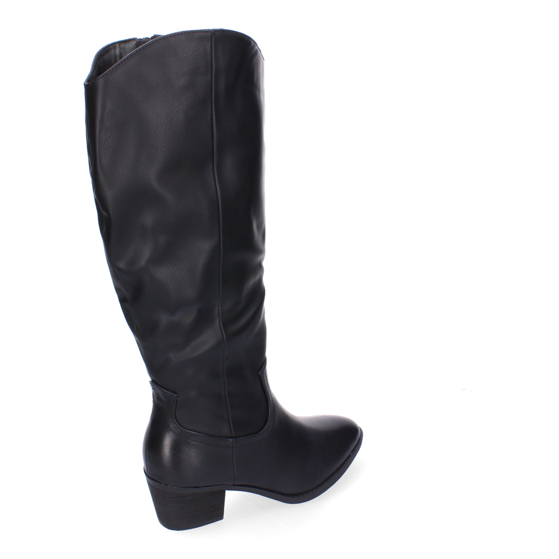 Botas de tacón negro cierre lateral