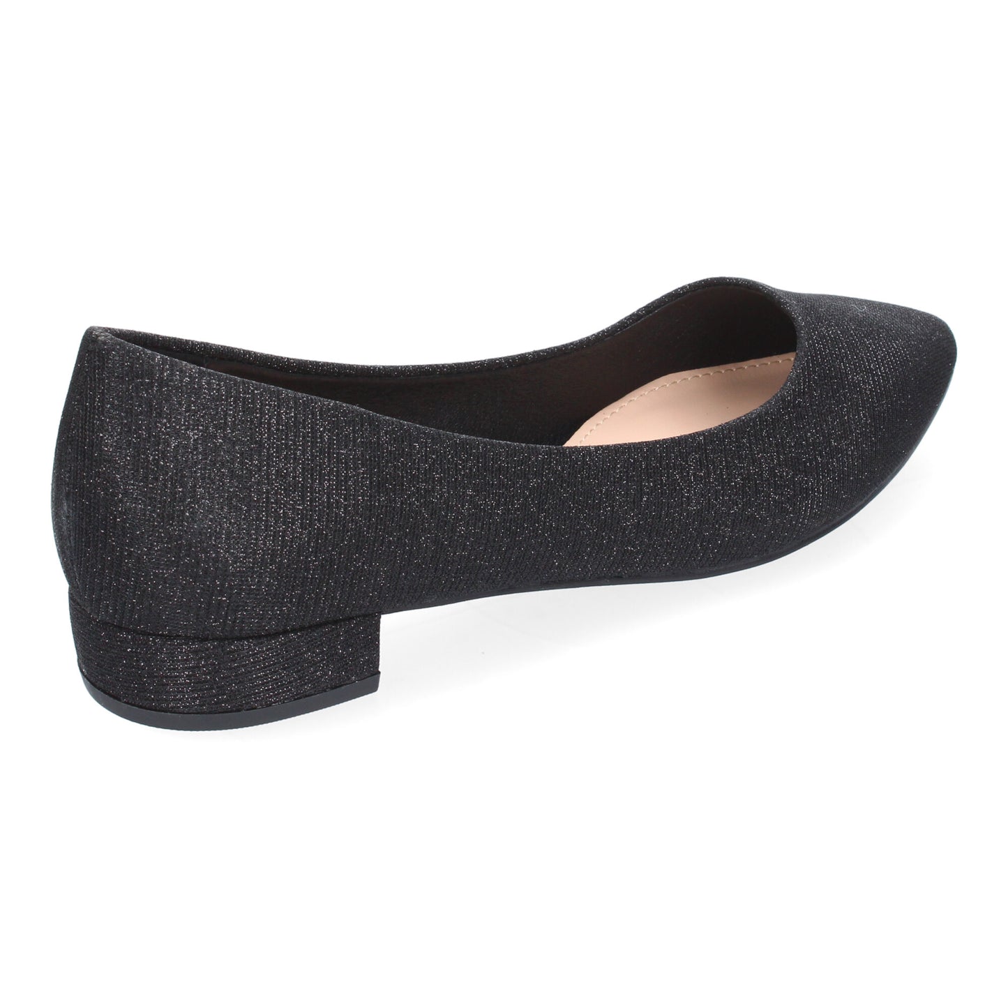 Bailarinas francesitas negras con punta fina