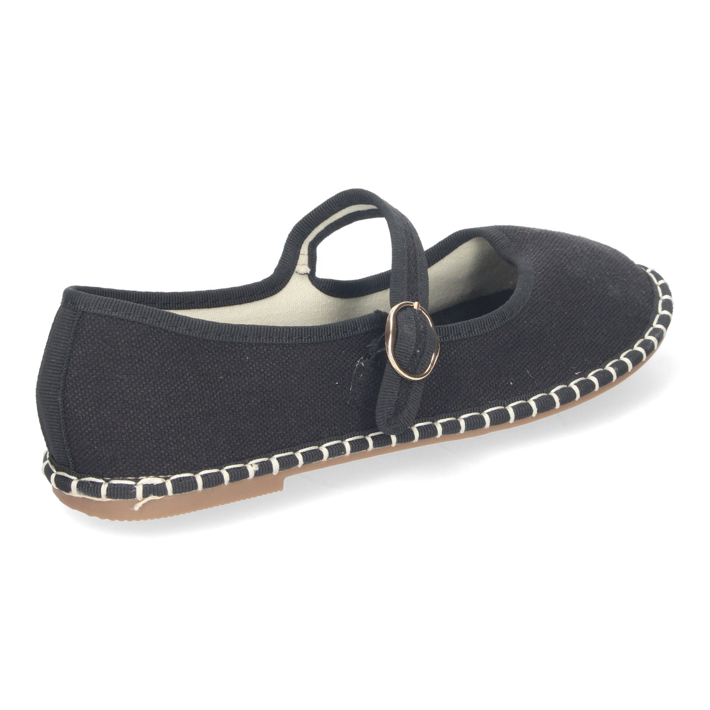 Alpargata Veneciana para Mujer Planas Cómodas Detalles Cosidos y Cierre de Hebilla.