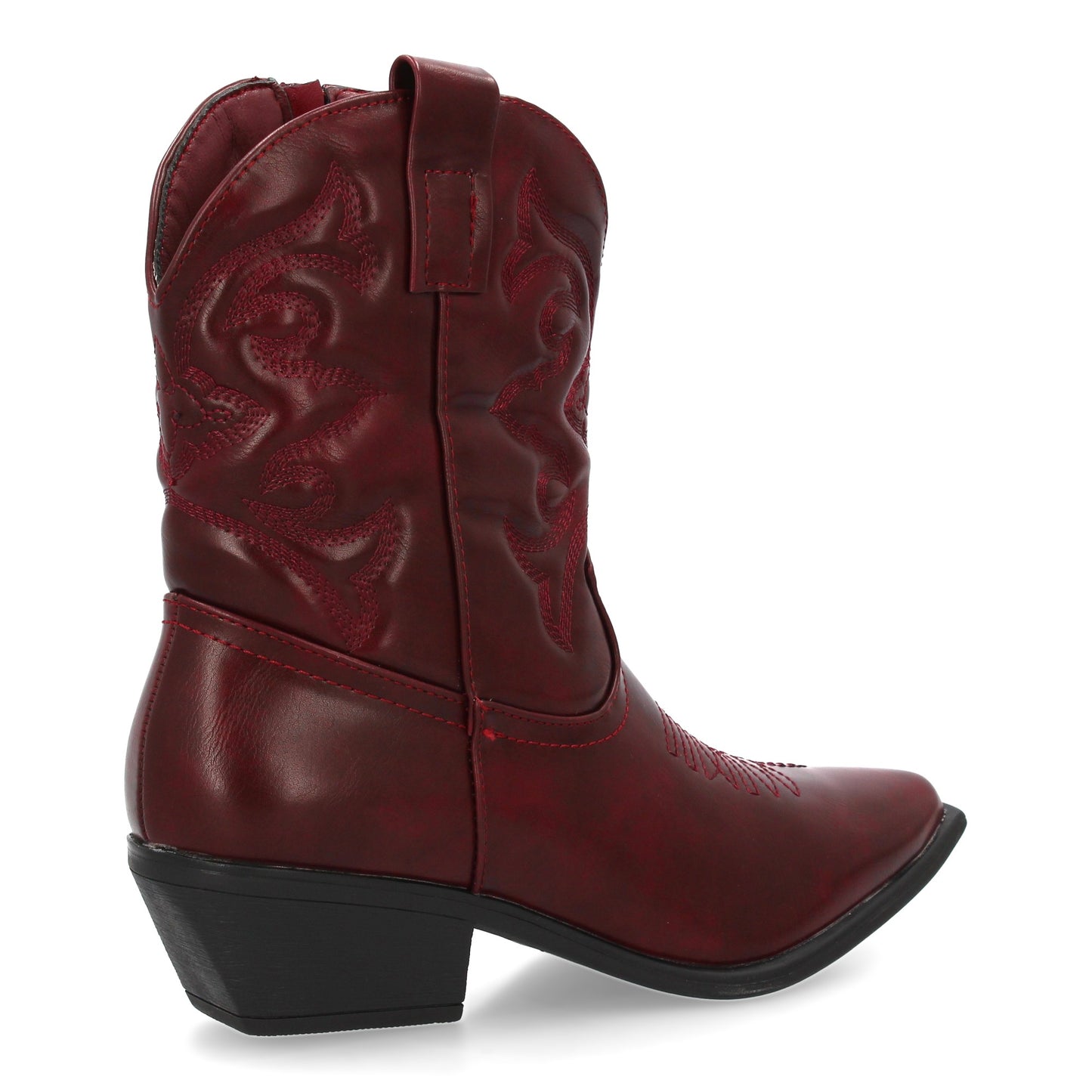 Botín Chelsea de Tacón Grueso - Burdeos