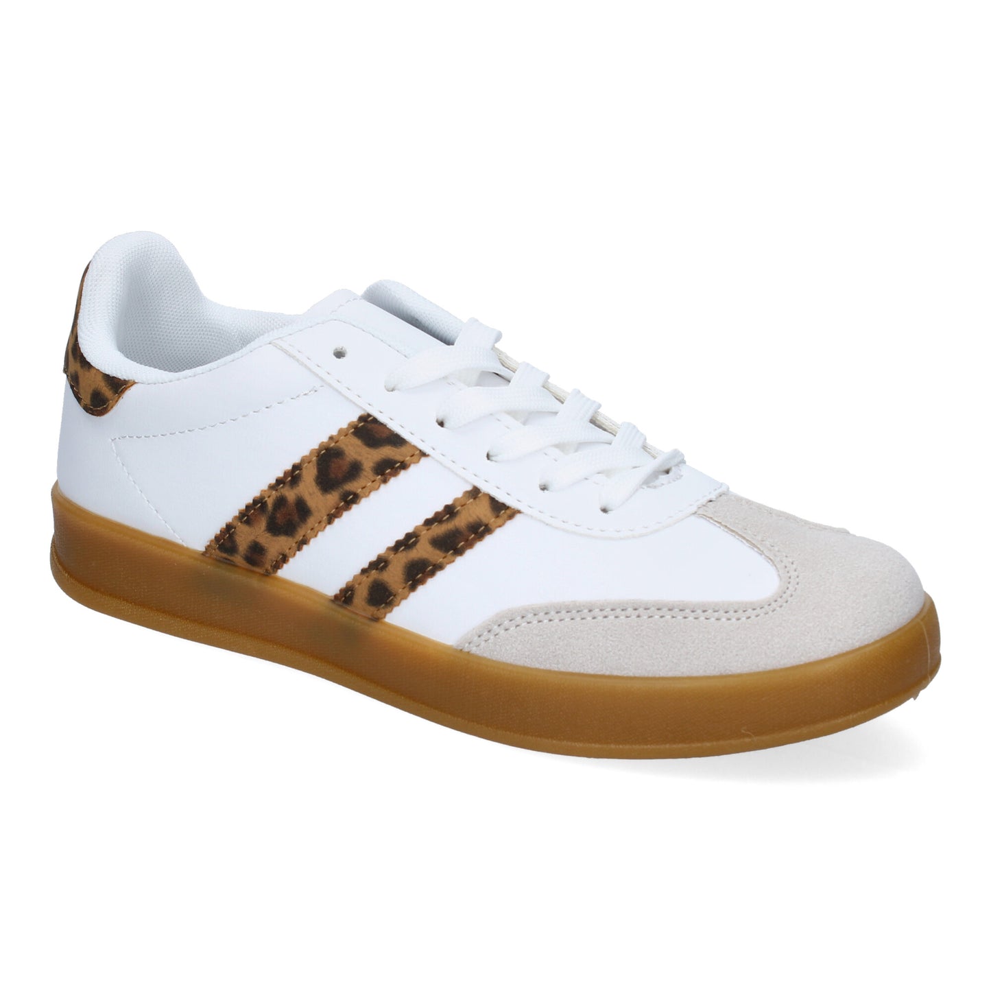 Zapatilla Estilo Sock Boot con Tacón - Leopardo