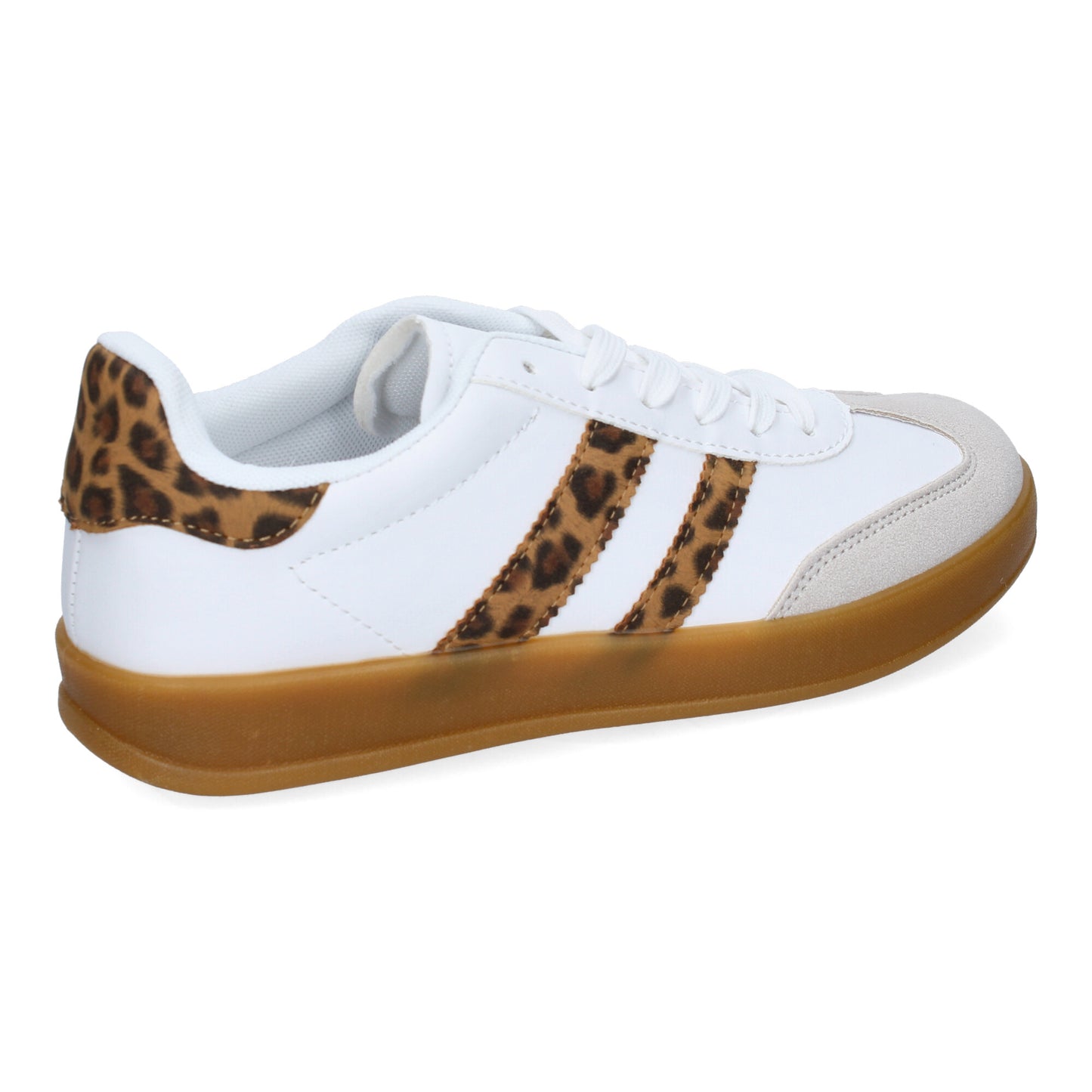 Zapatilla Estilo Sock Boot con Tacón - Leopardo