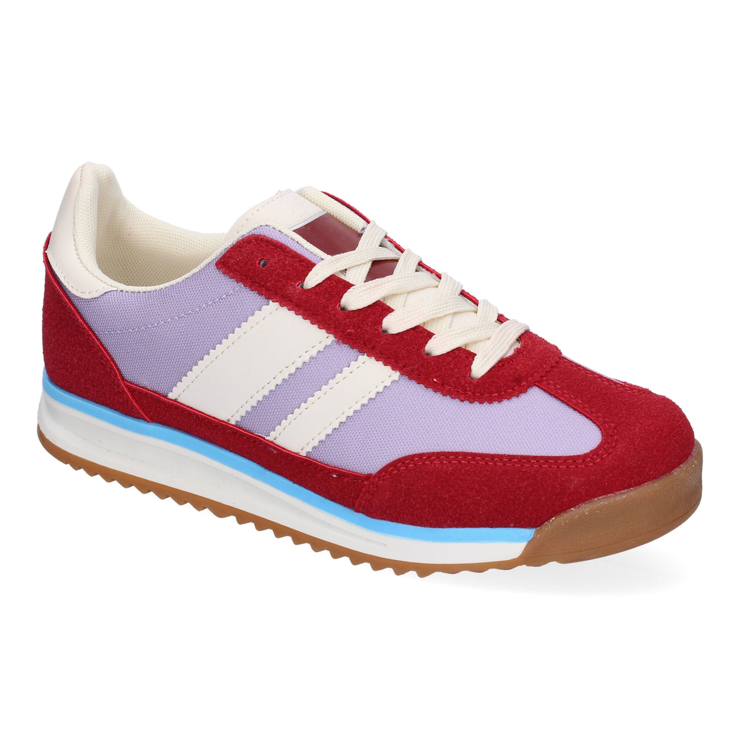 Zapatilla Sneaker Clásica con Cordones - Burdeos