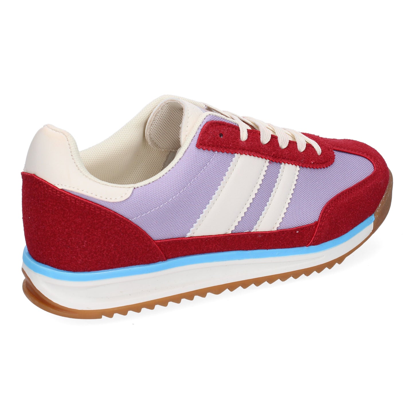 Zapatilla Sneaker Clásica con Cordones - Burdeos