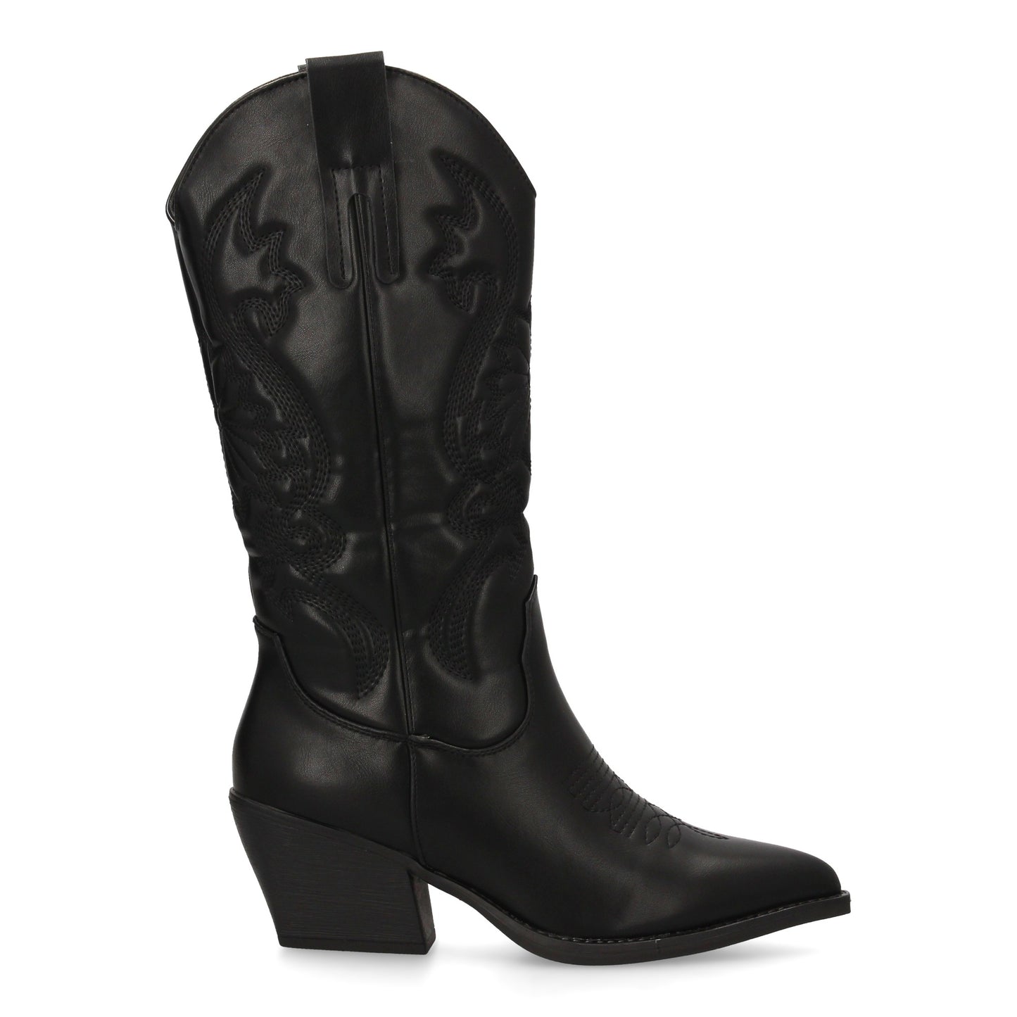 Botín Elegante de Tacón Bajo - Negro