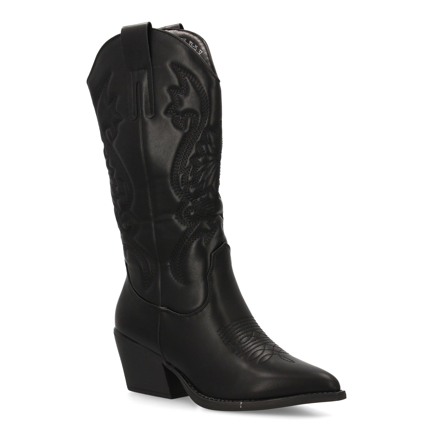 Botín Elegante de Tacón Bajo - Negro