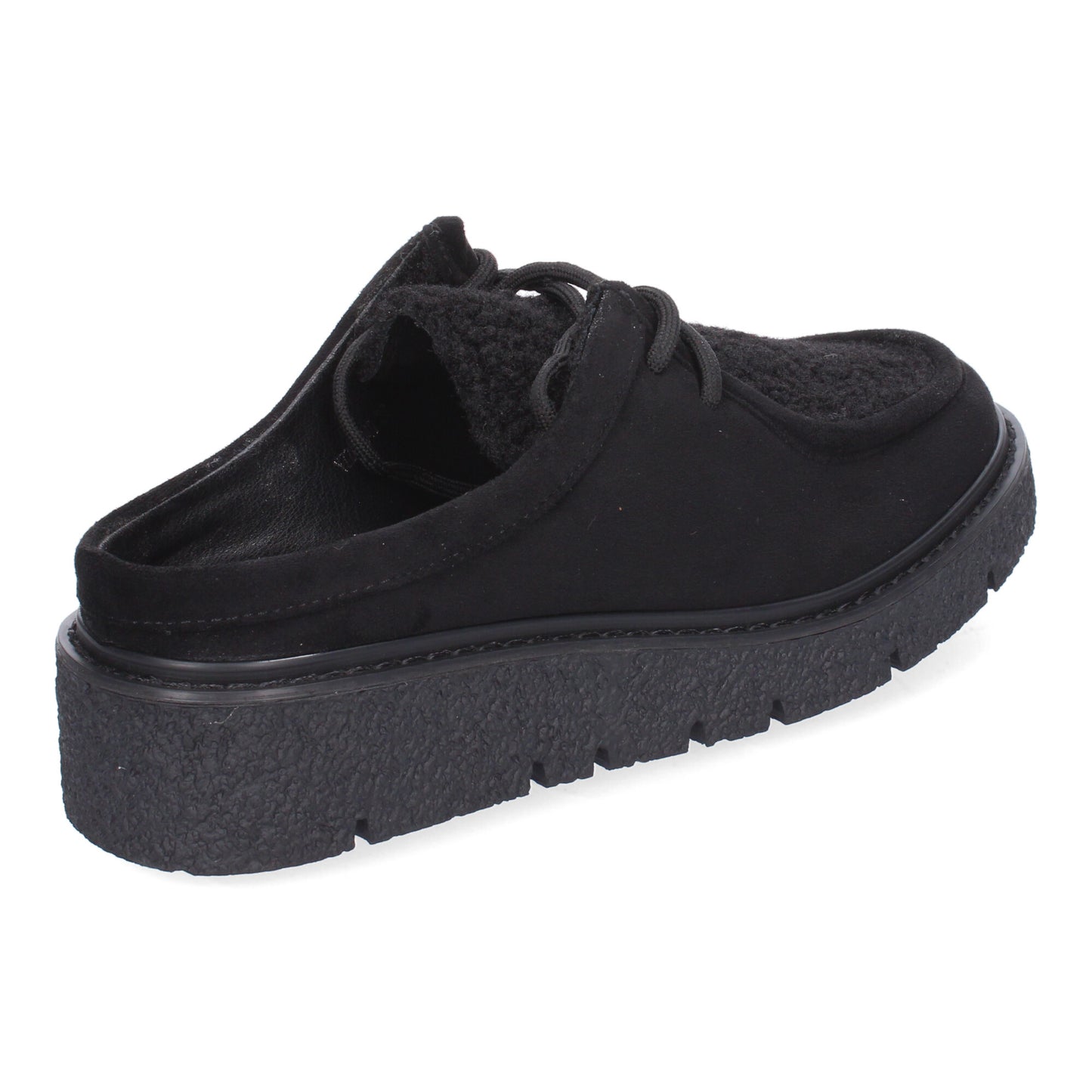 Mocasines wallaby negros plataforma