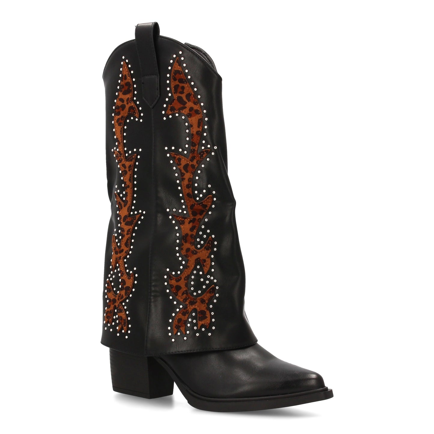 Botín Chelsea con Estampado de Leopardo